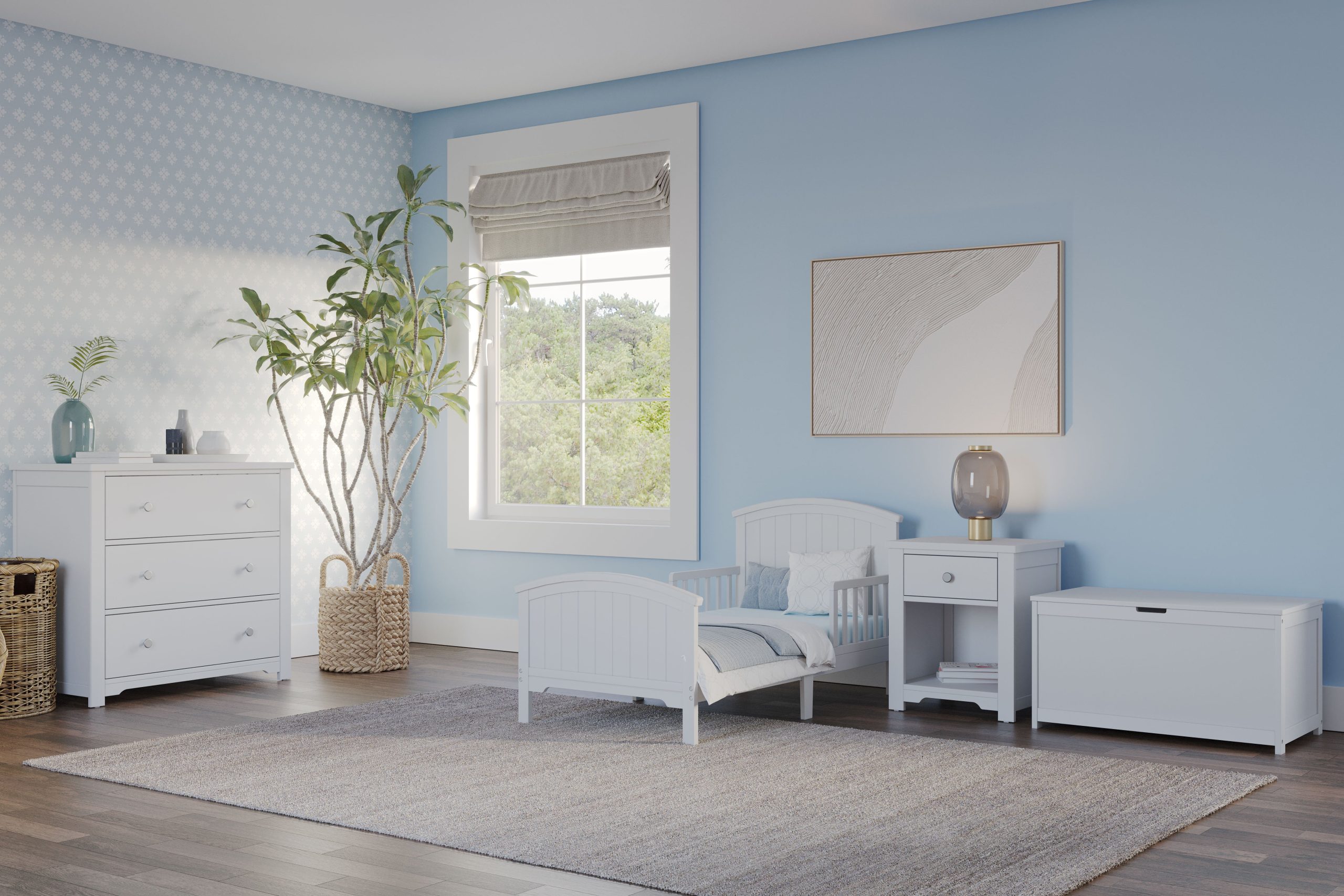 Hampton Toddler Bed. Matte White - Image 15