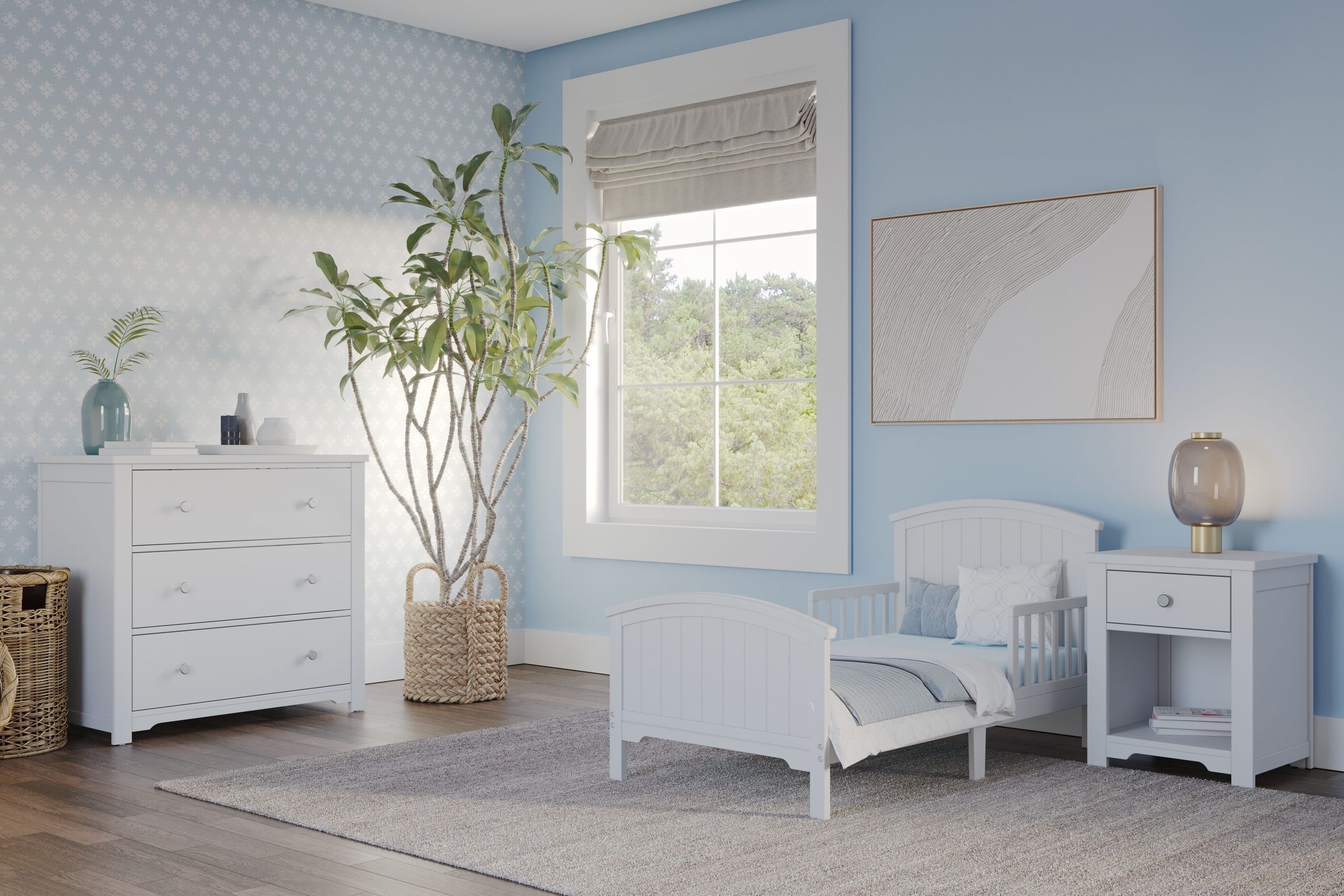 Hampton Toddler Bed. Matte White - Image 16