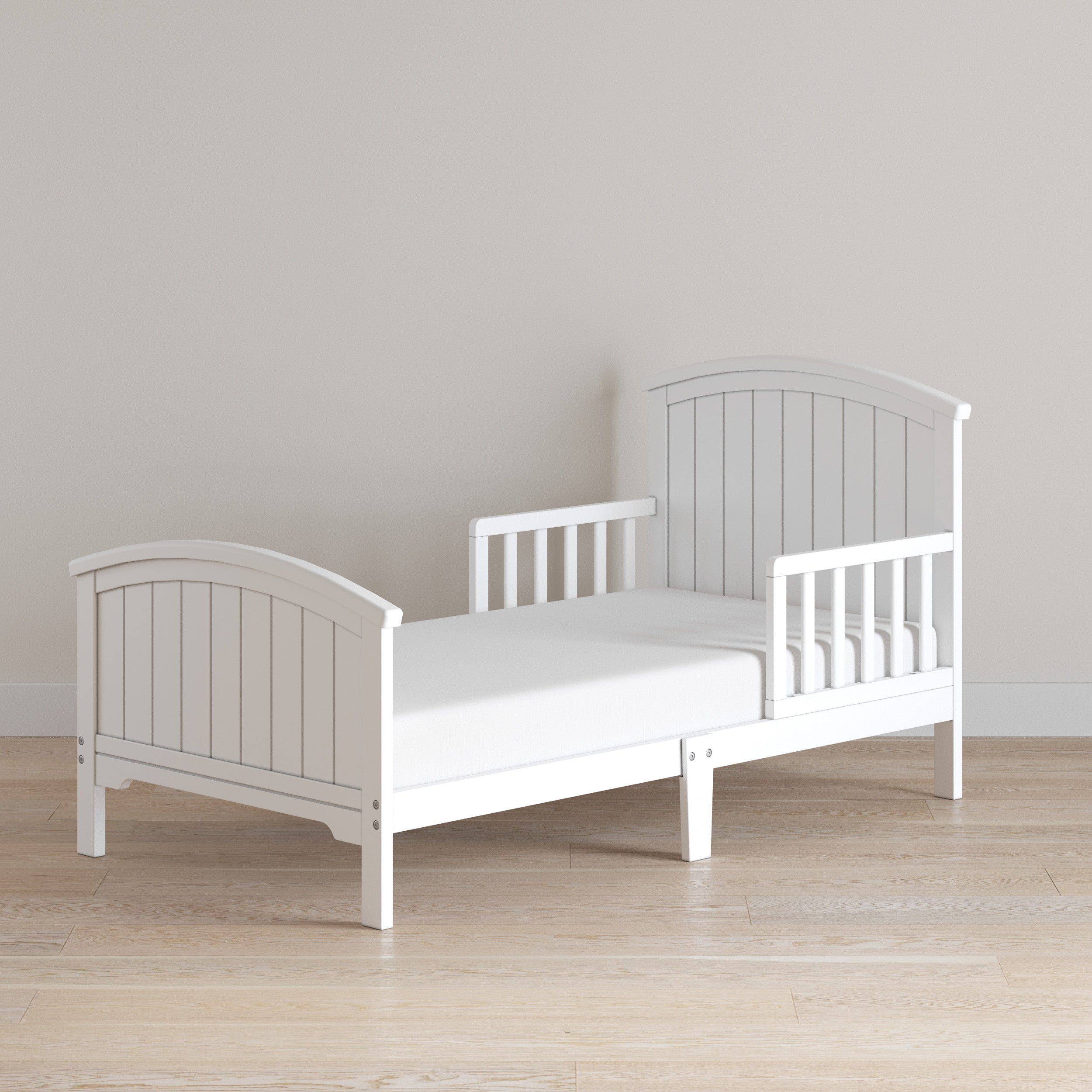 Hampton Toddler Bed. Matte White - Image 4