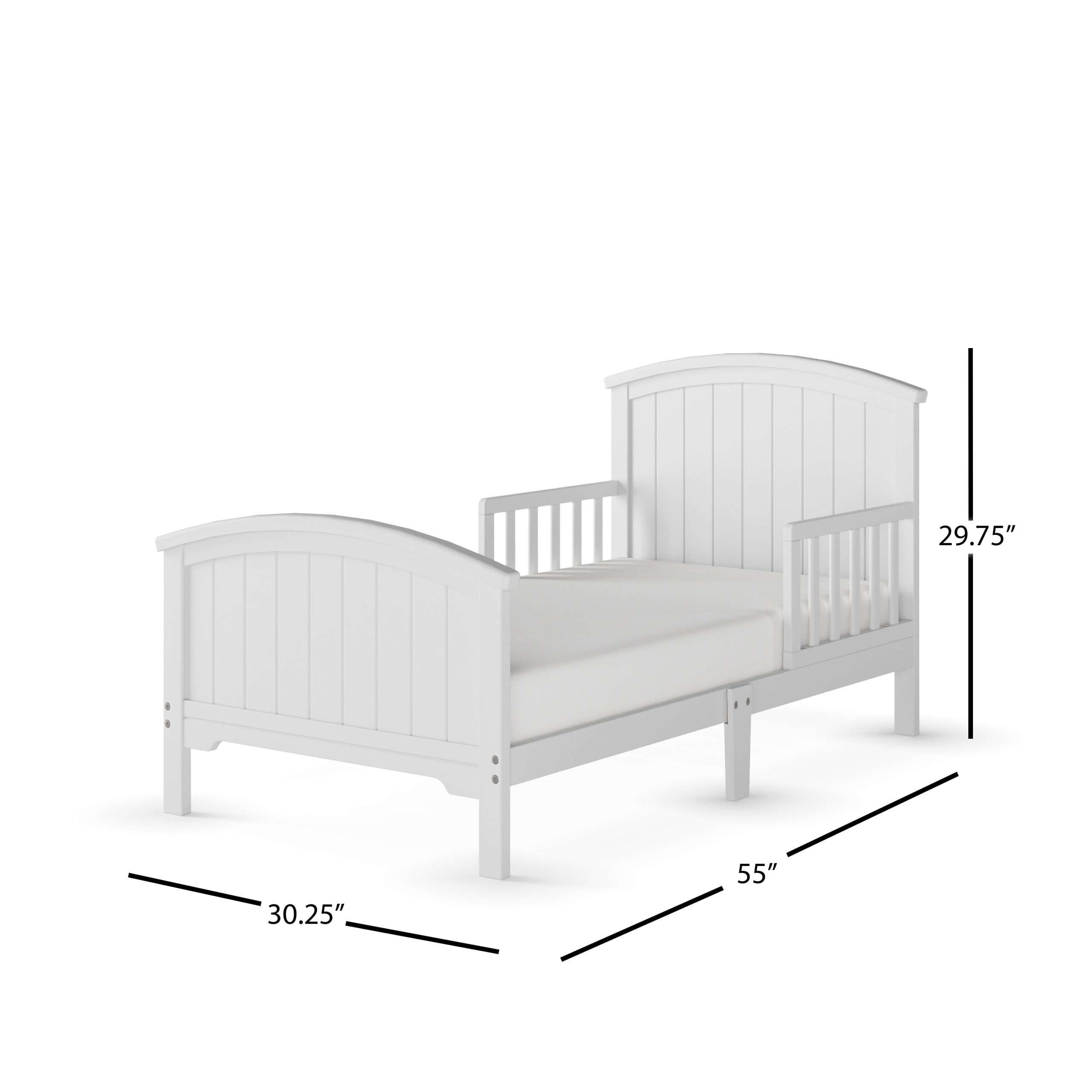 Hampton Toddler Bed. Matte White - Image 6