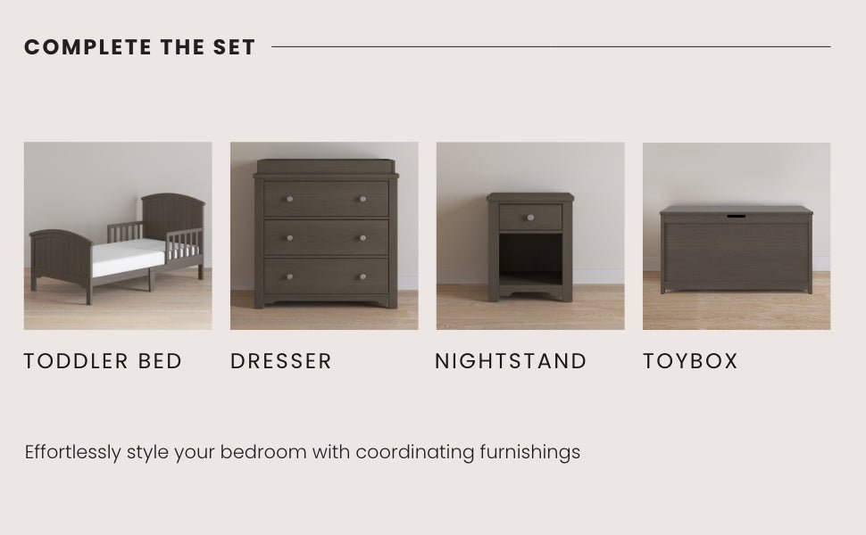 Hampton Toddler Bed. Dapper Gray - Image 19