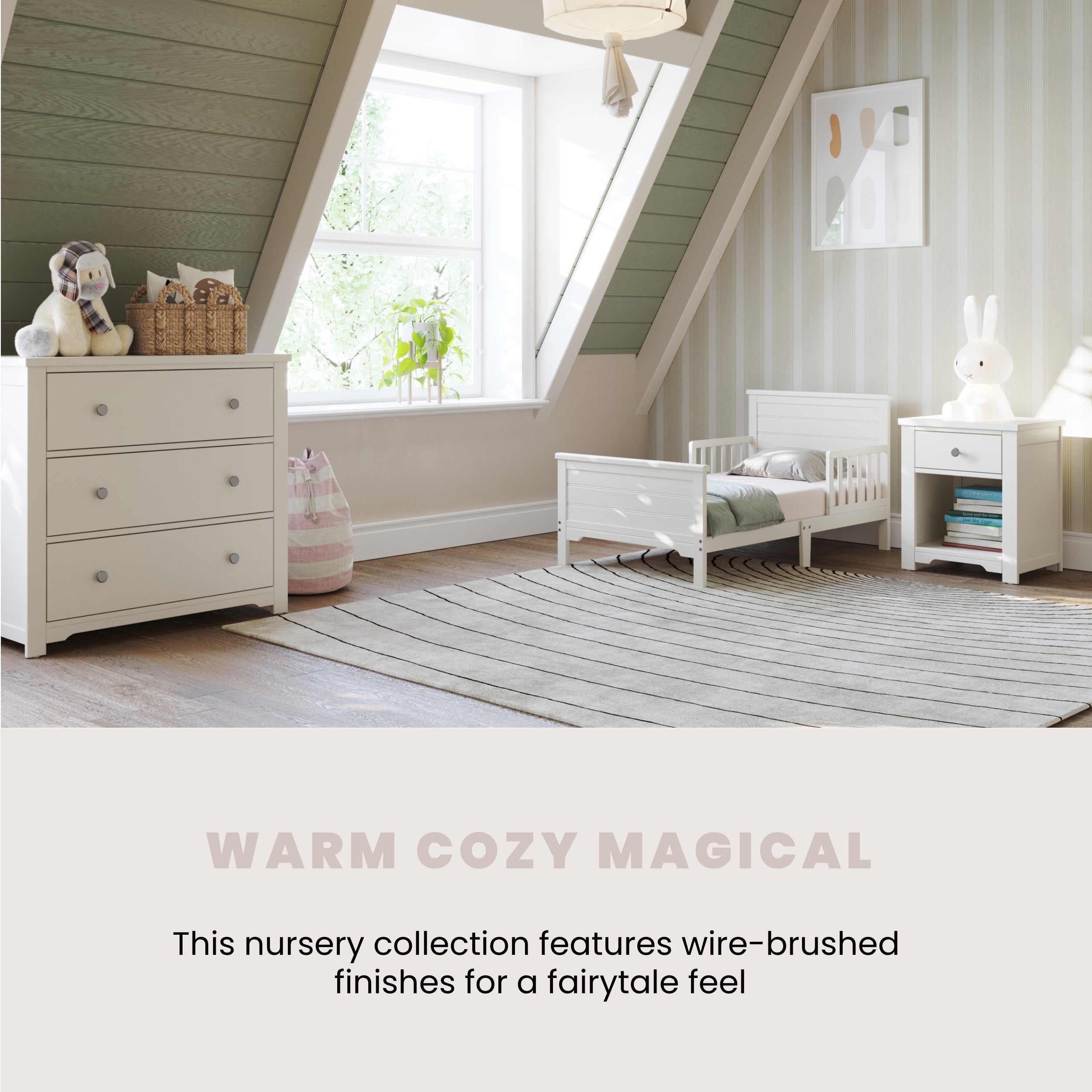 Woodland Toddler Bed. Brushed Cotton - Image 8