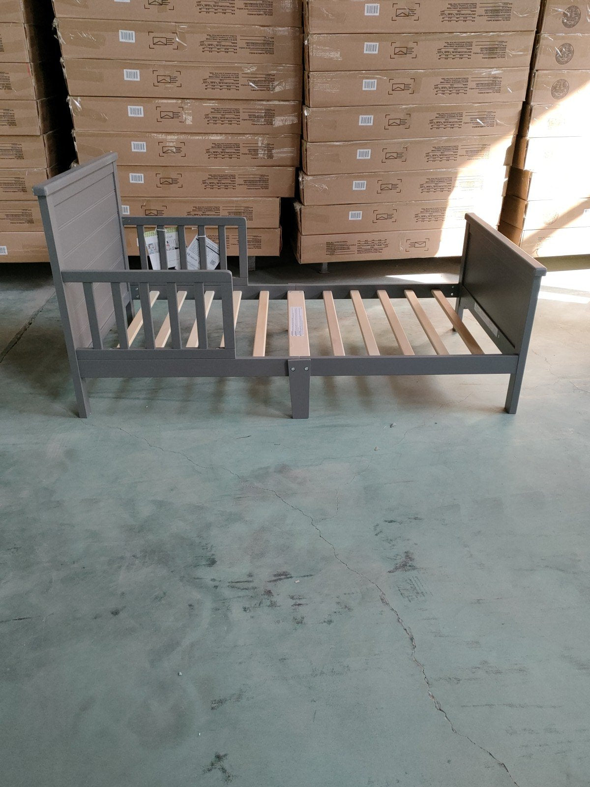Woodland Toddler Bed. Brushed Pebble - Image 12