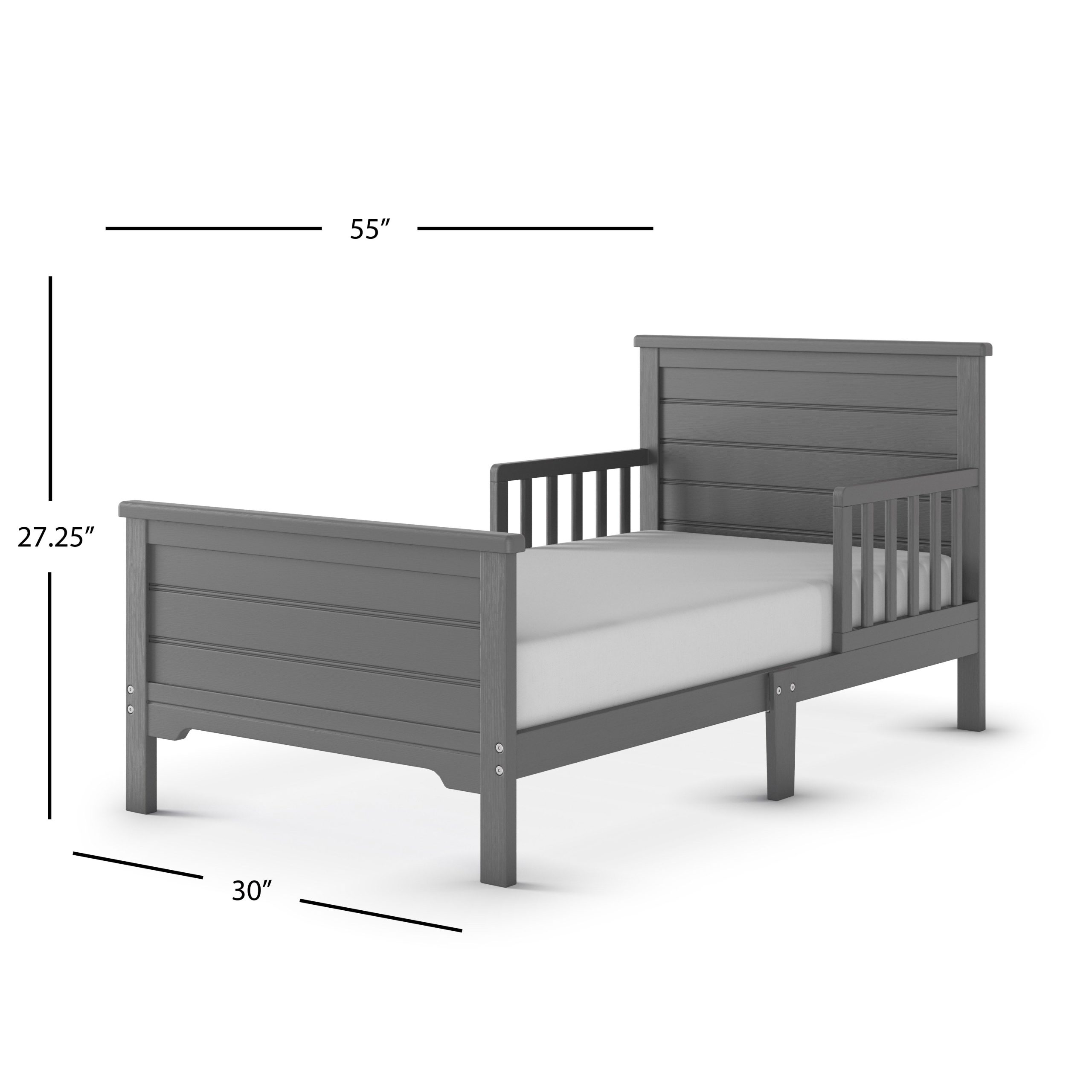 Woodland Toddler Bed. Brushed Pebble - Image 2
