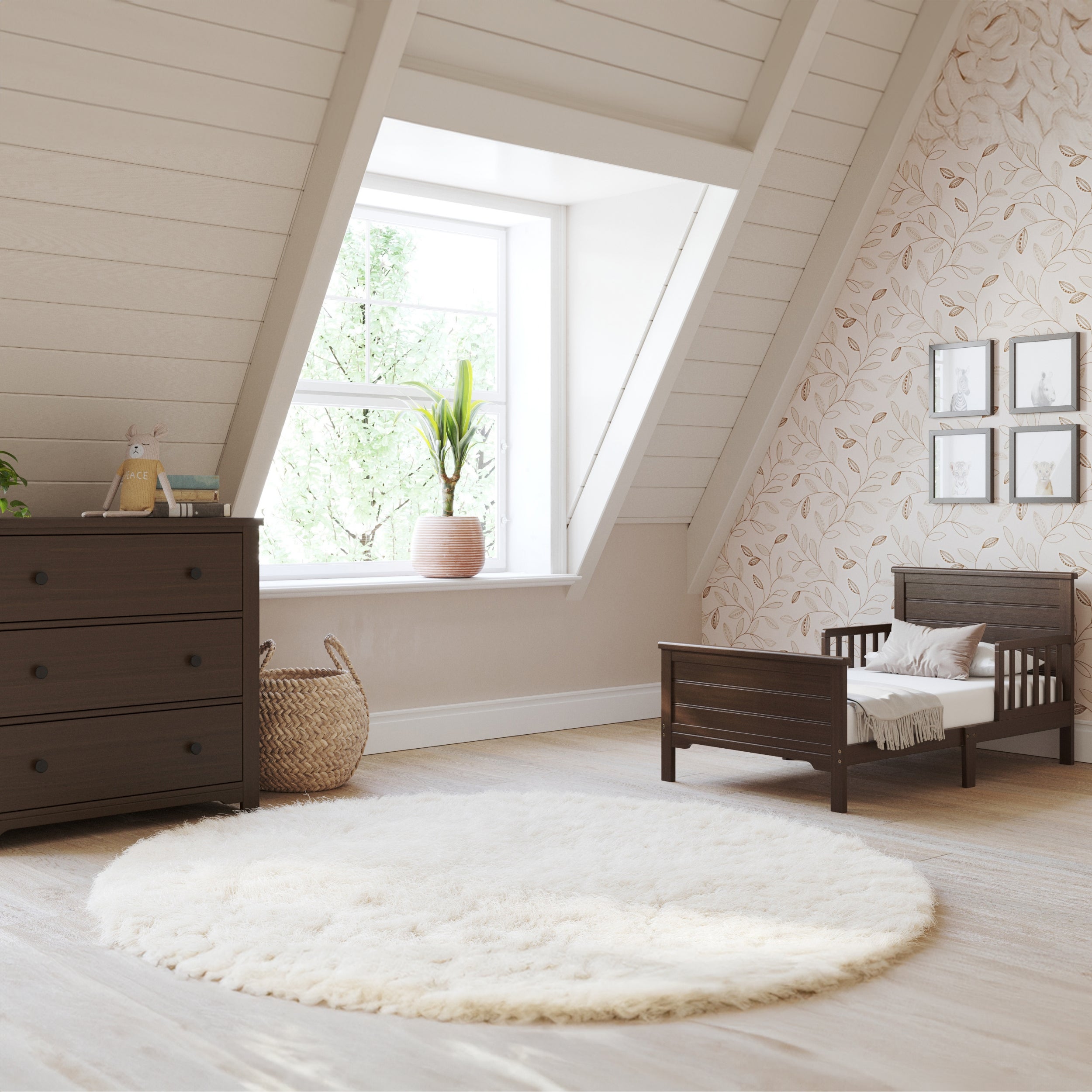 Woodland Toddler Bed. Brushed Truffle - Image 6