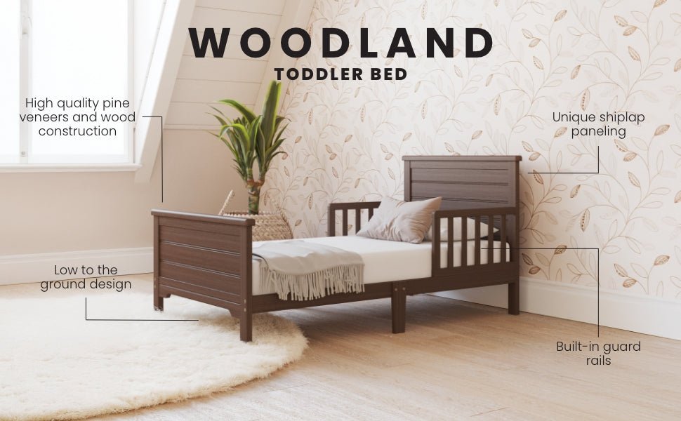 Woodland Toddler Bed. Brushed Truffle - Image 9