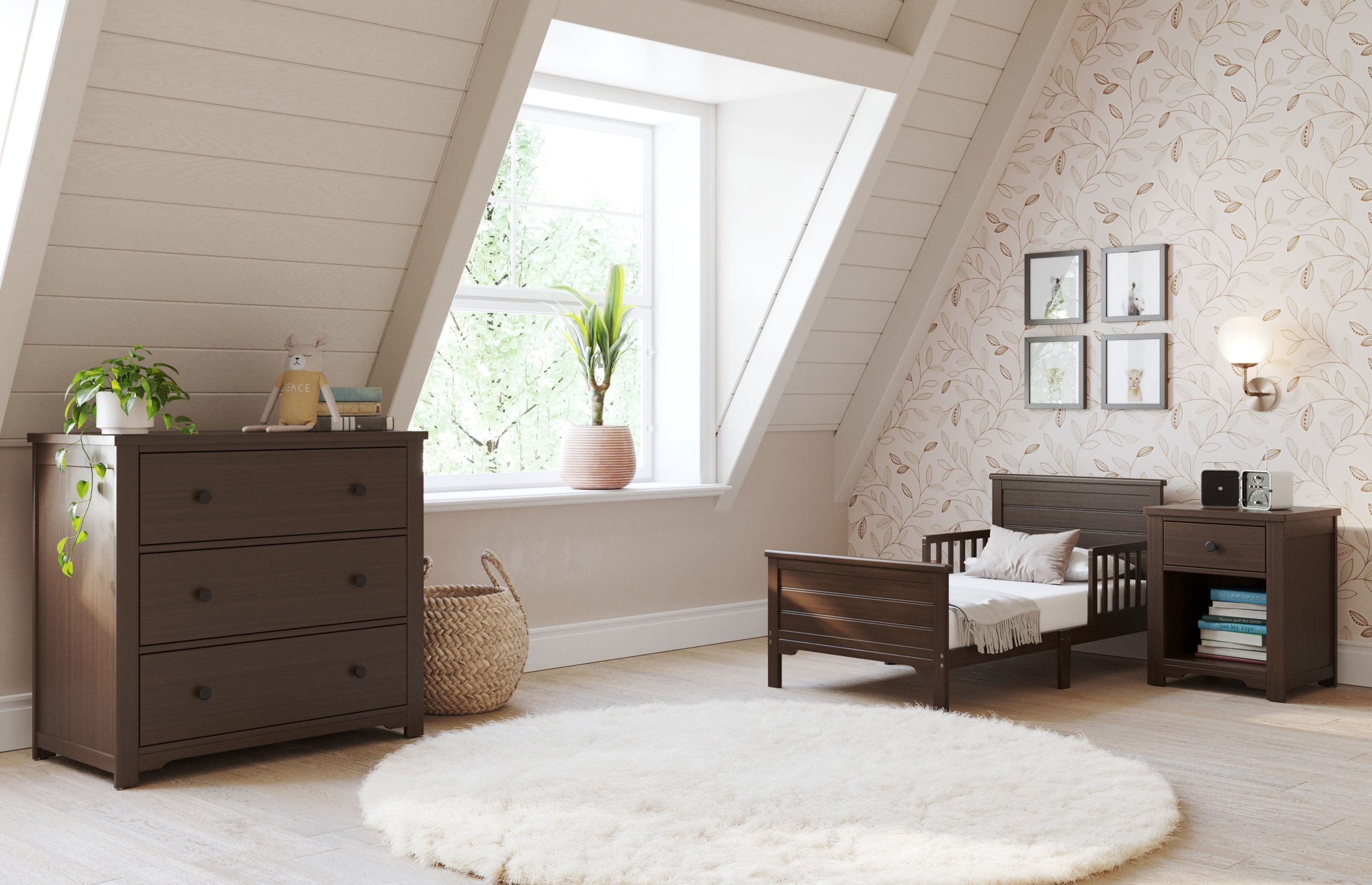 Woodland Toddler Bed. Brushed Truffle - Image 11