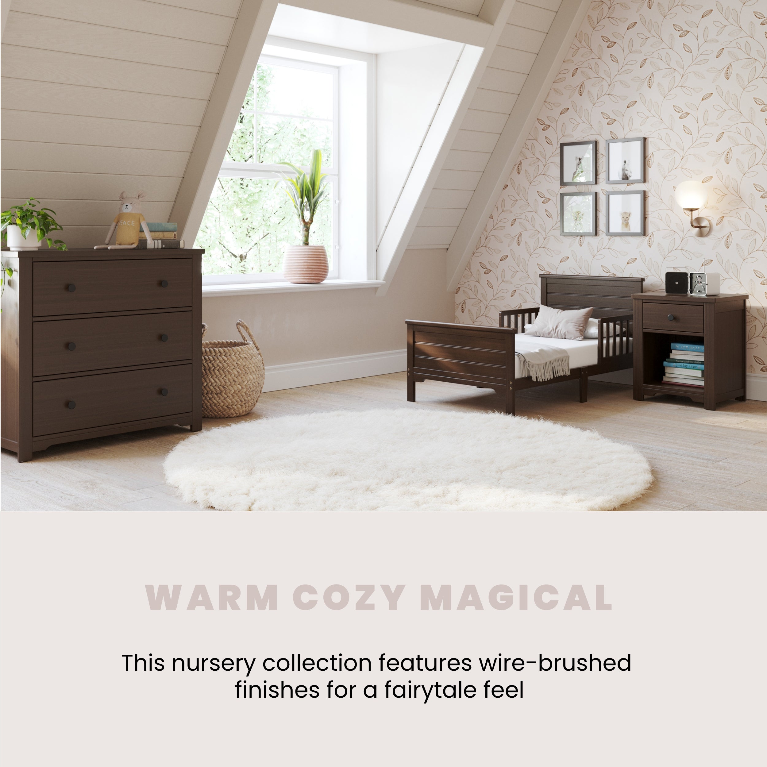 Woodland Toddler Bed. Brushed Truffle - Image 14