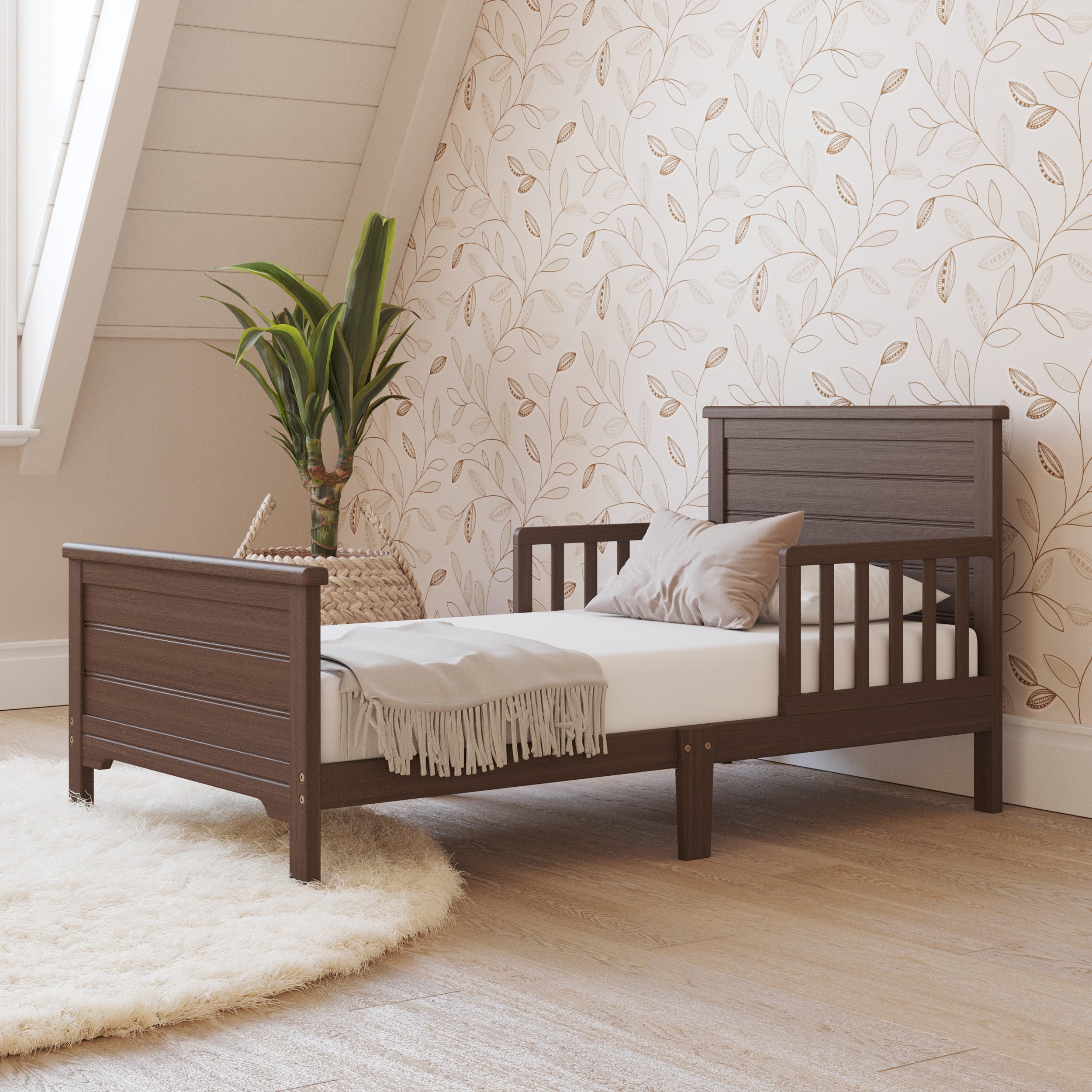 Woodland Toddler Bed. Brushed Truffle - Image 16