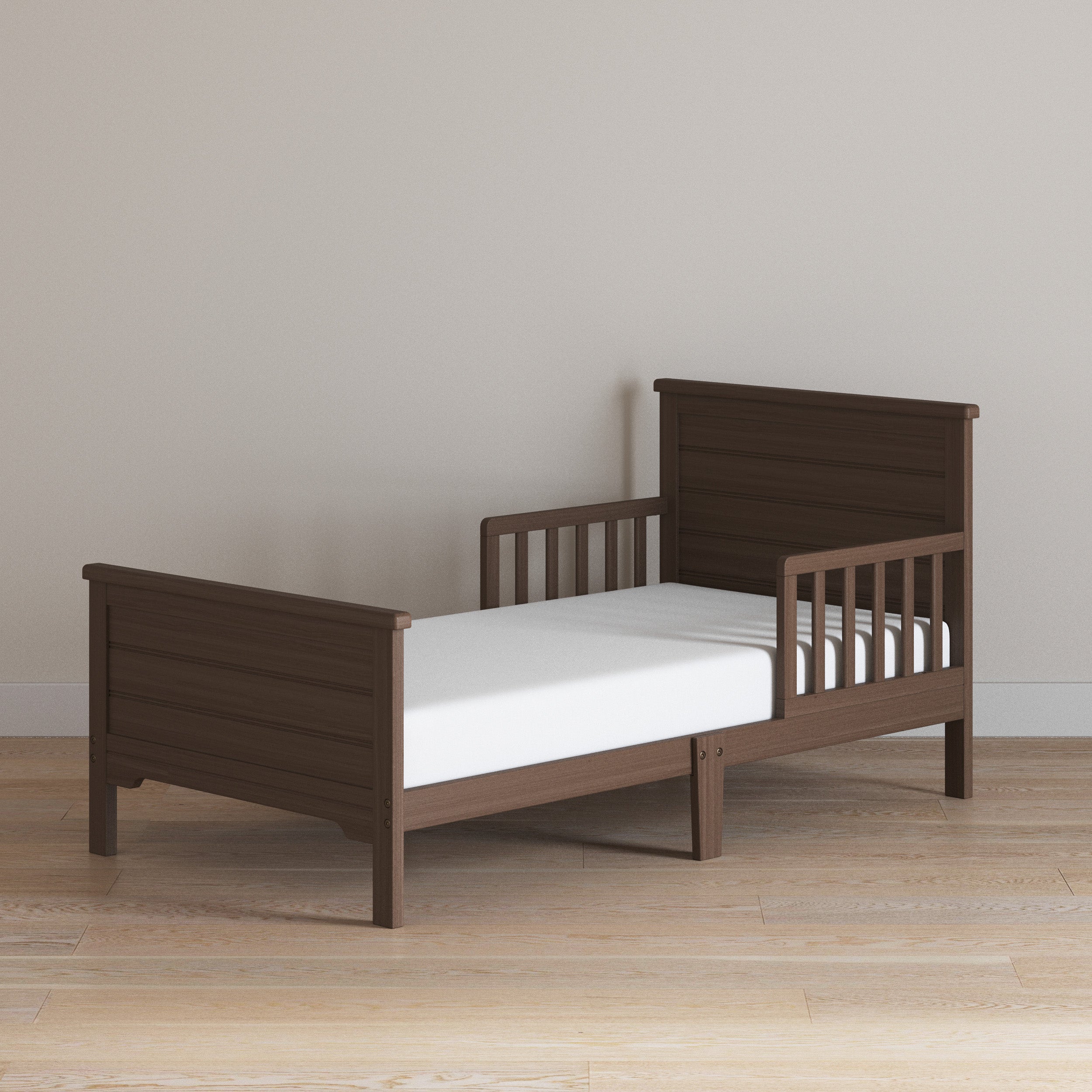 Woodland Toddler Bed. Brushed Truffle