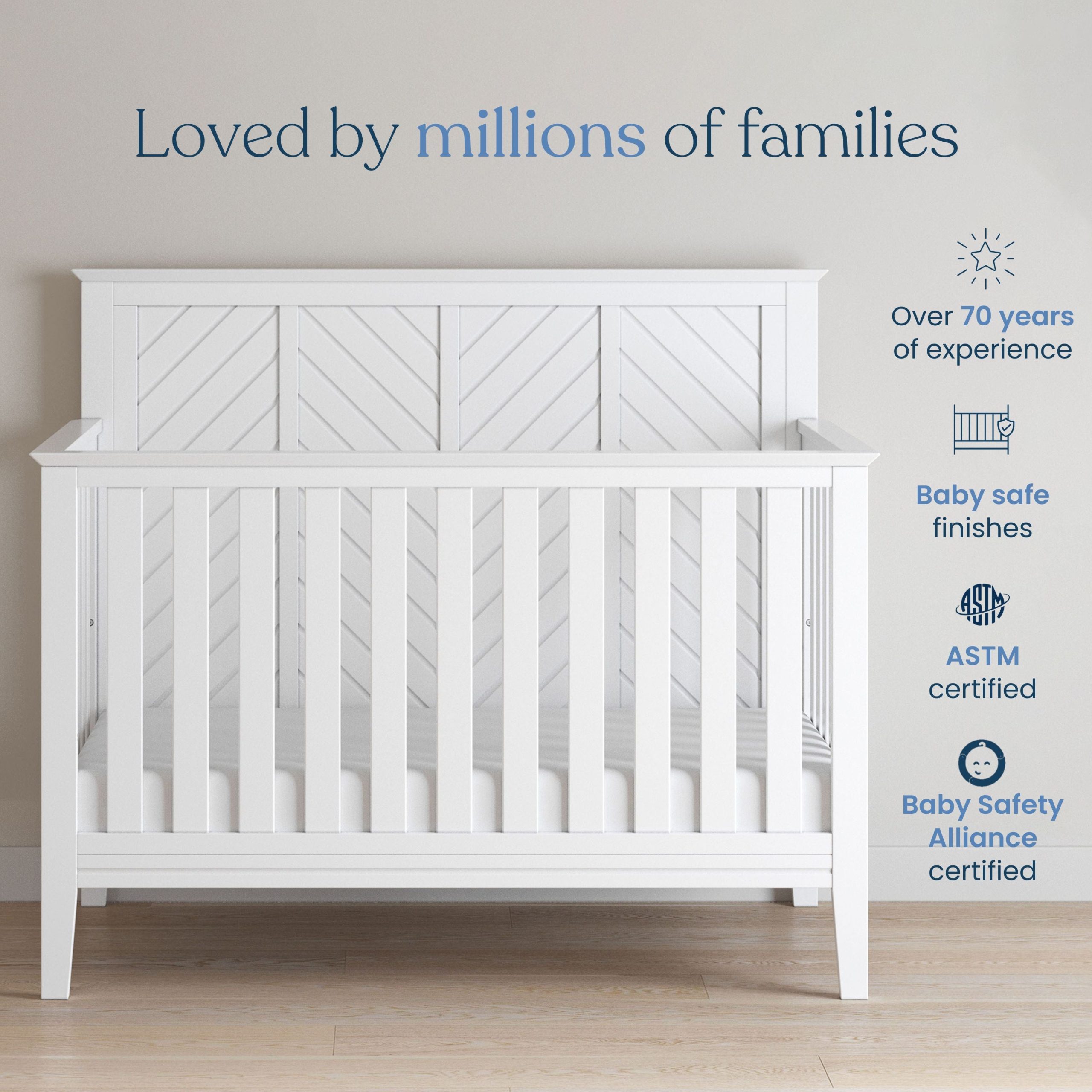 Atwood 2-Piece Nursery Set With Crib and Dresser - Image 3