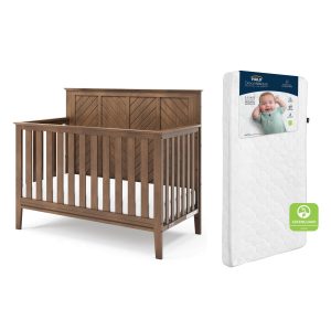 Atwood 2-Piece Crib and DreamWeave Set. Cocoa Bean