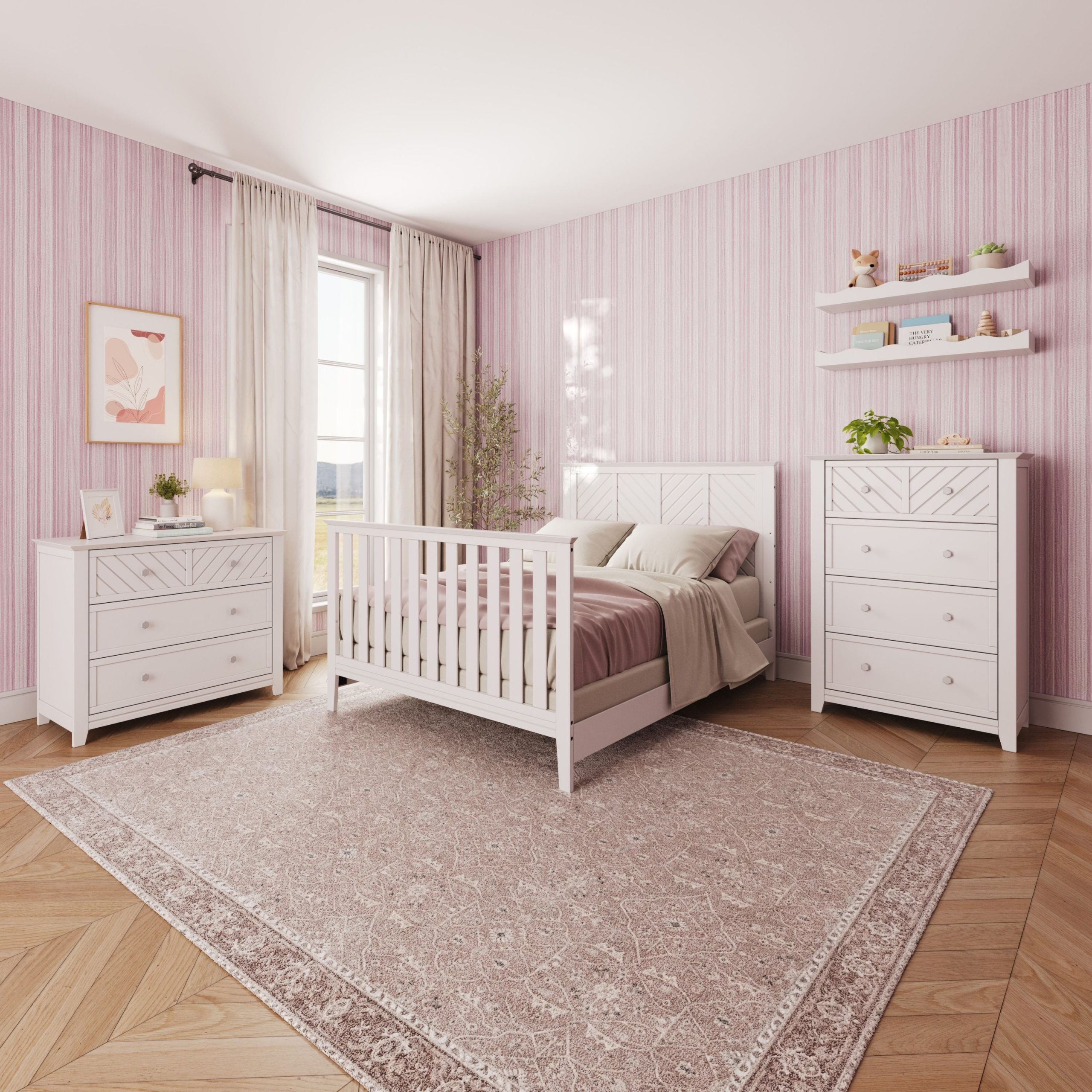Atwood 4-in-1 Convertible Crib. Matte White - Image 5
