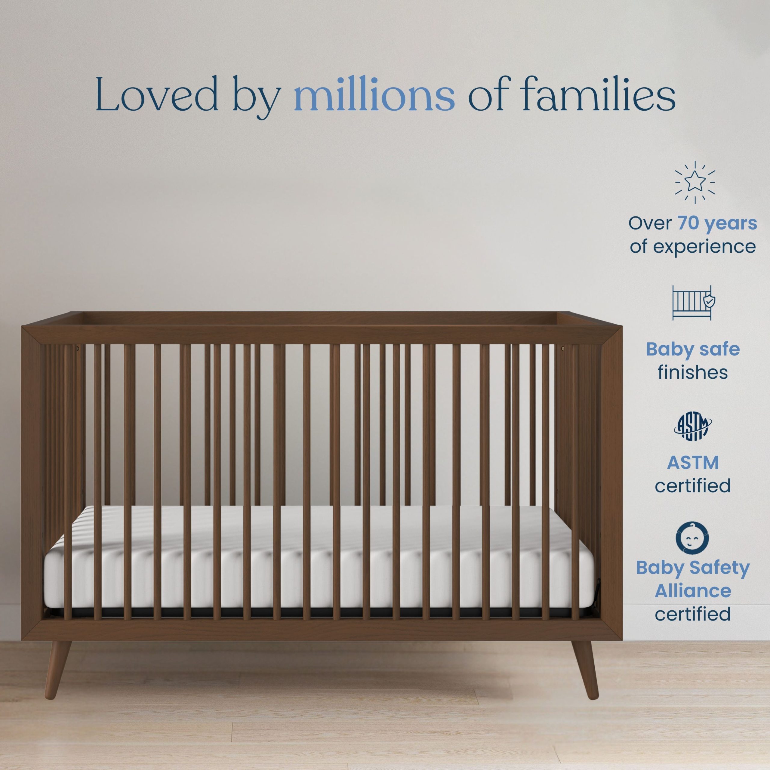 Cranbrook 3 Piece Nursery Set with Crib. Dresser and Chest - Image 4