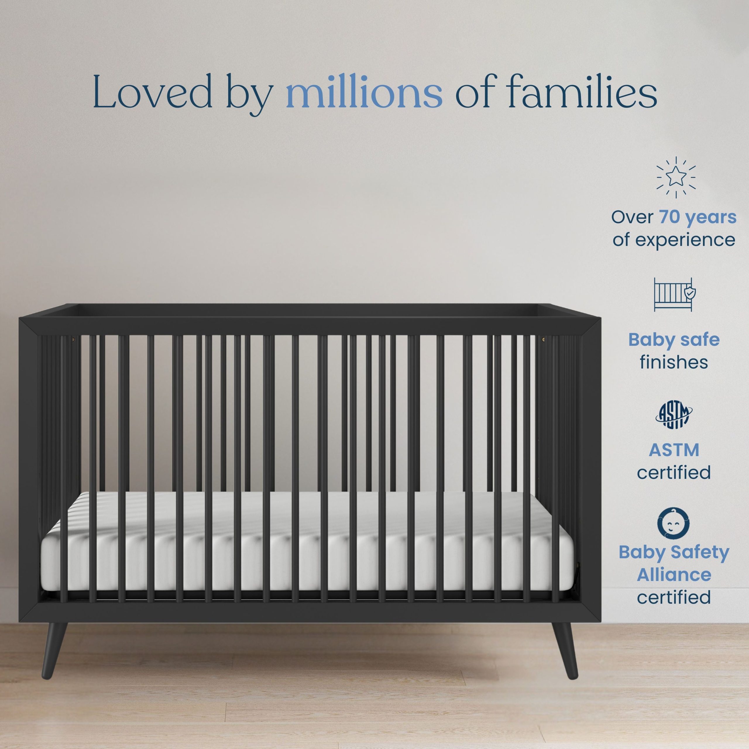 Cranbrook 3 Piece Nursery Set with Crib. Dresser and Chest - Image 4