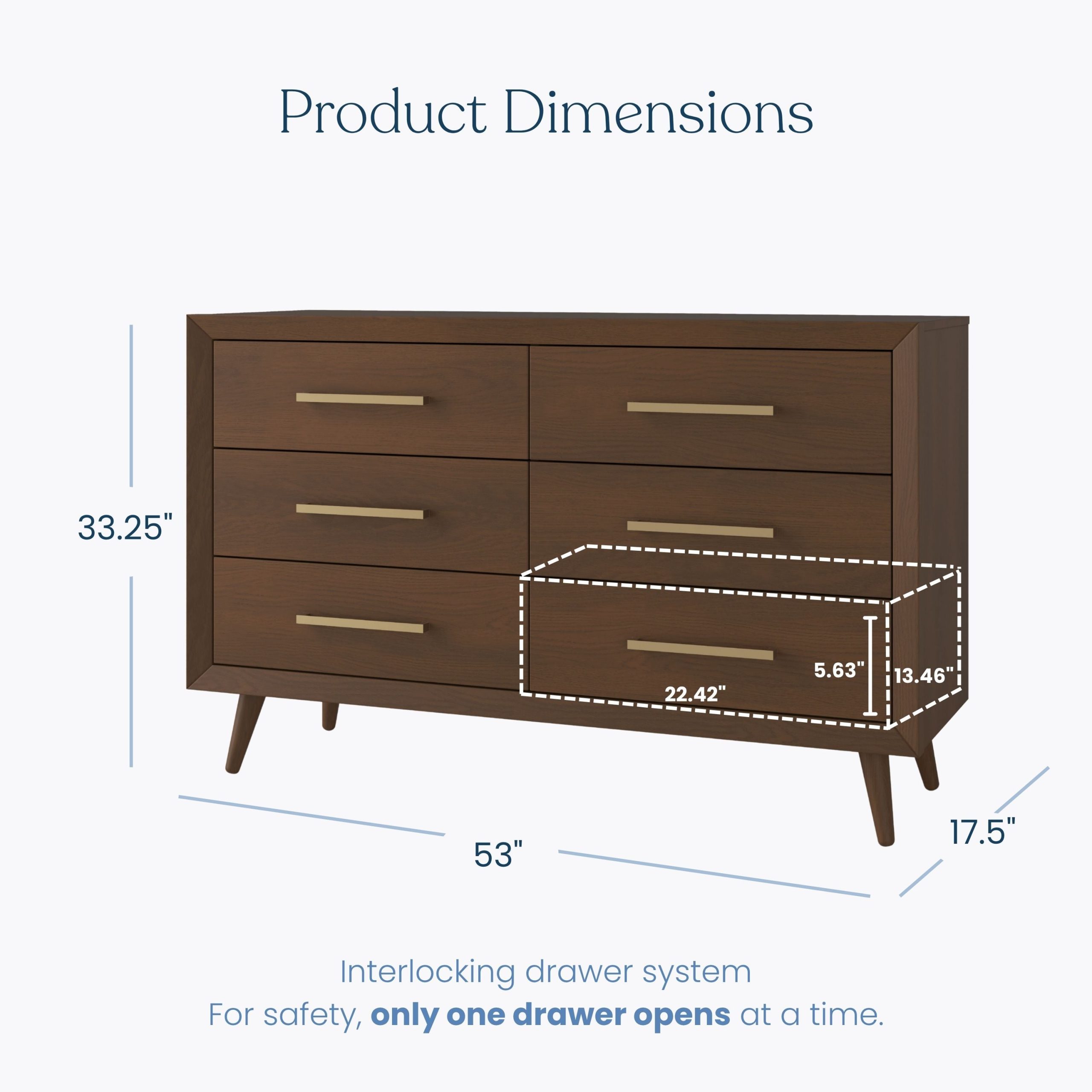 Cranbrook 3 Piece Nursery Set with Crib. Dresser and Chest - Image 6