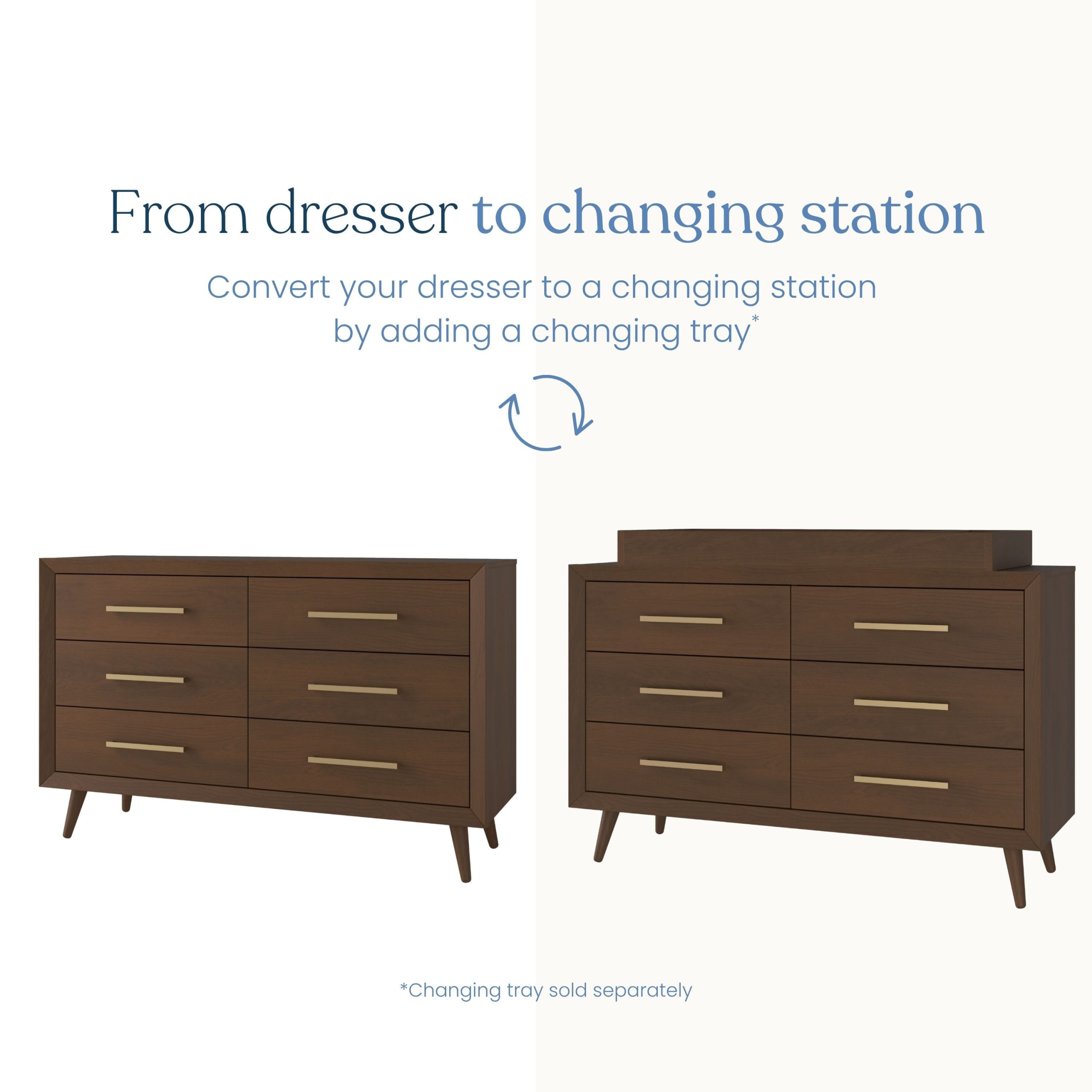 Cranbrook Double Dresser. Toasted Chestnut - Image 5