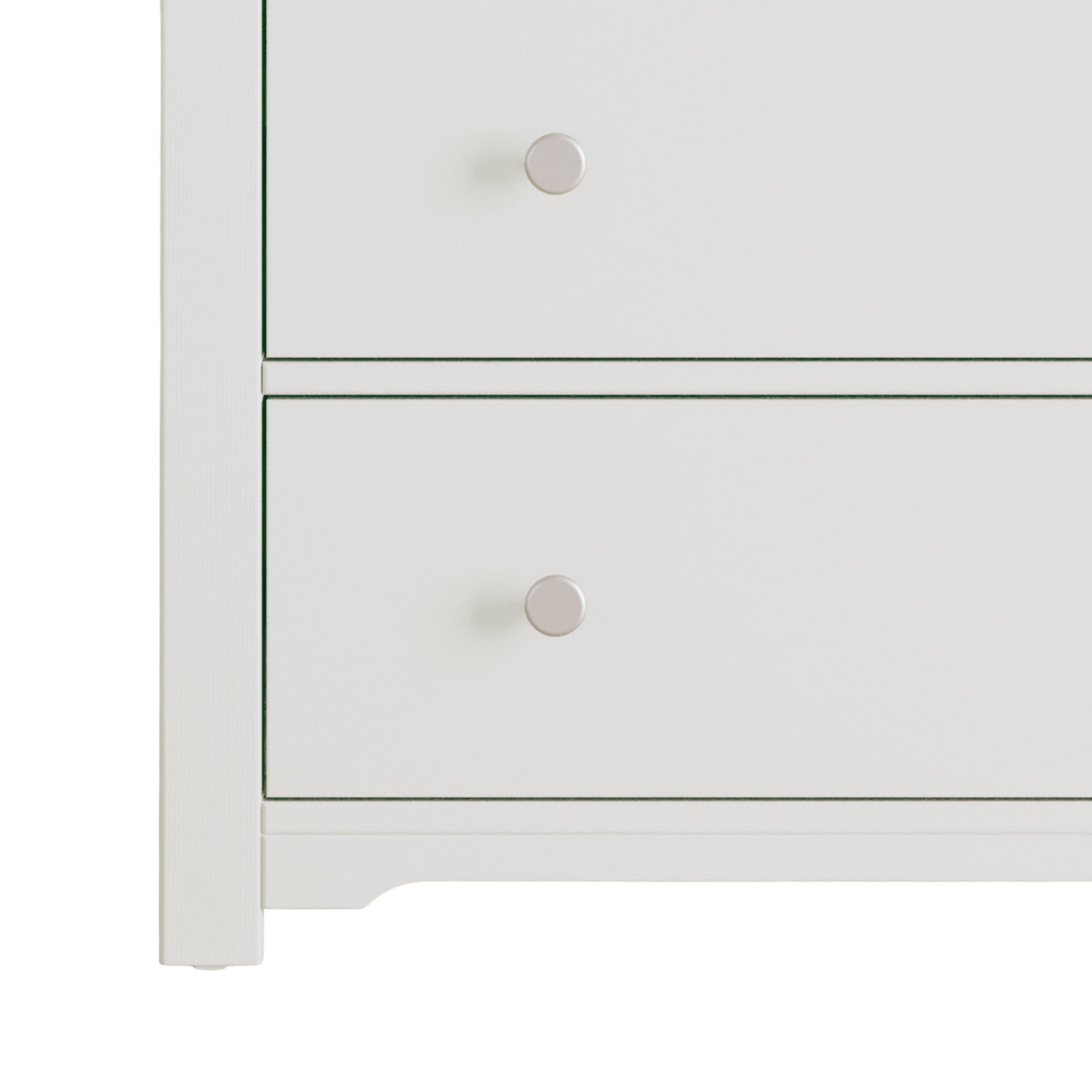 Harmony 3-Drawer Dresser with Changing Table Topper. Brushed Cotton - Image 4