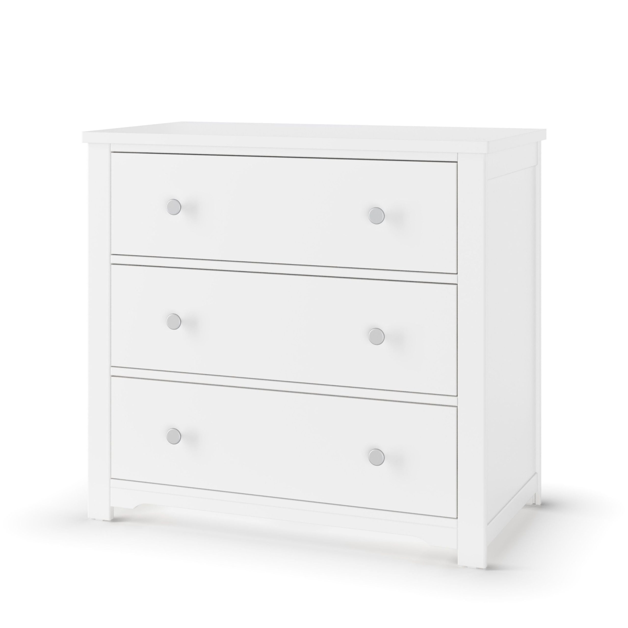 Harmony 3-Drawer Dresser with Changing Table Topper. Matte White - Image 2