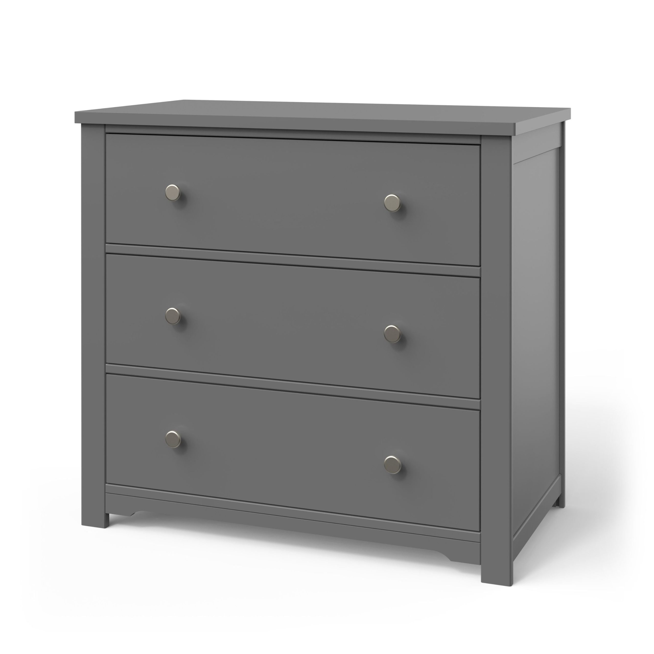 Harmony 3-Drawer Dresser with Changing Table Topper. Cool Gray - Image 2