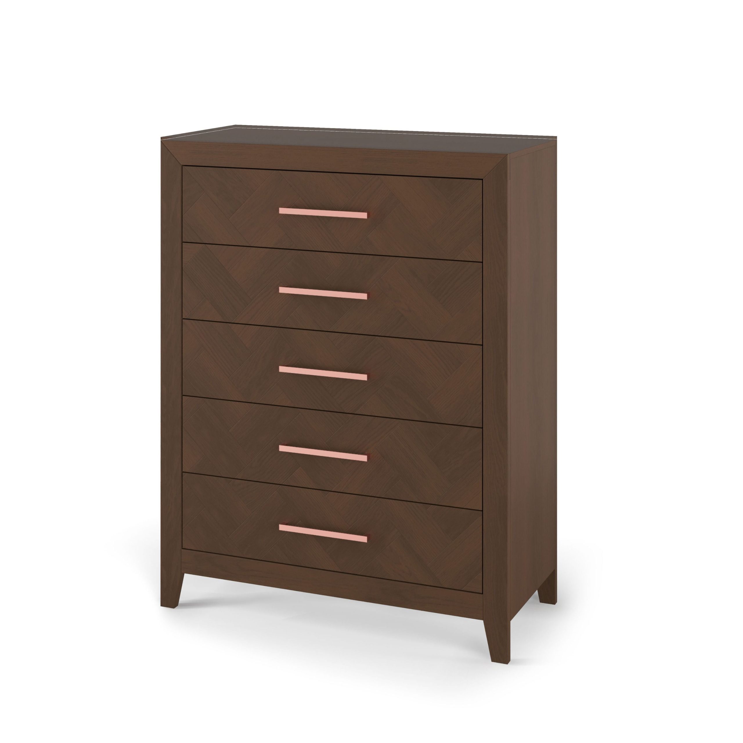 Kieran 5-Drawer Chest. Toasted Chestnut - Image 2