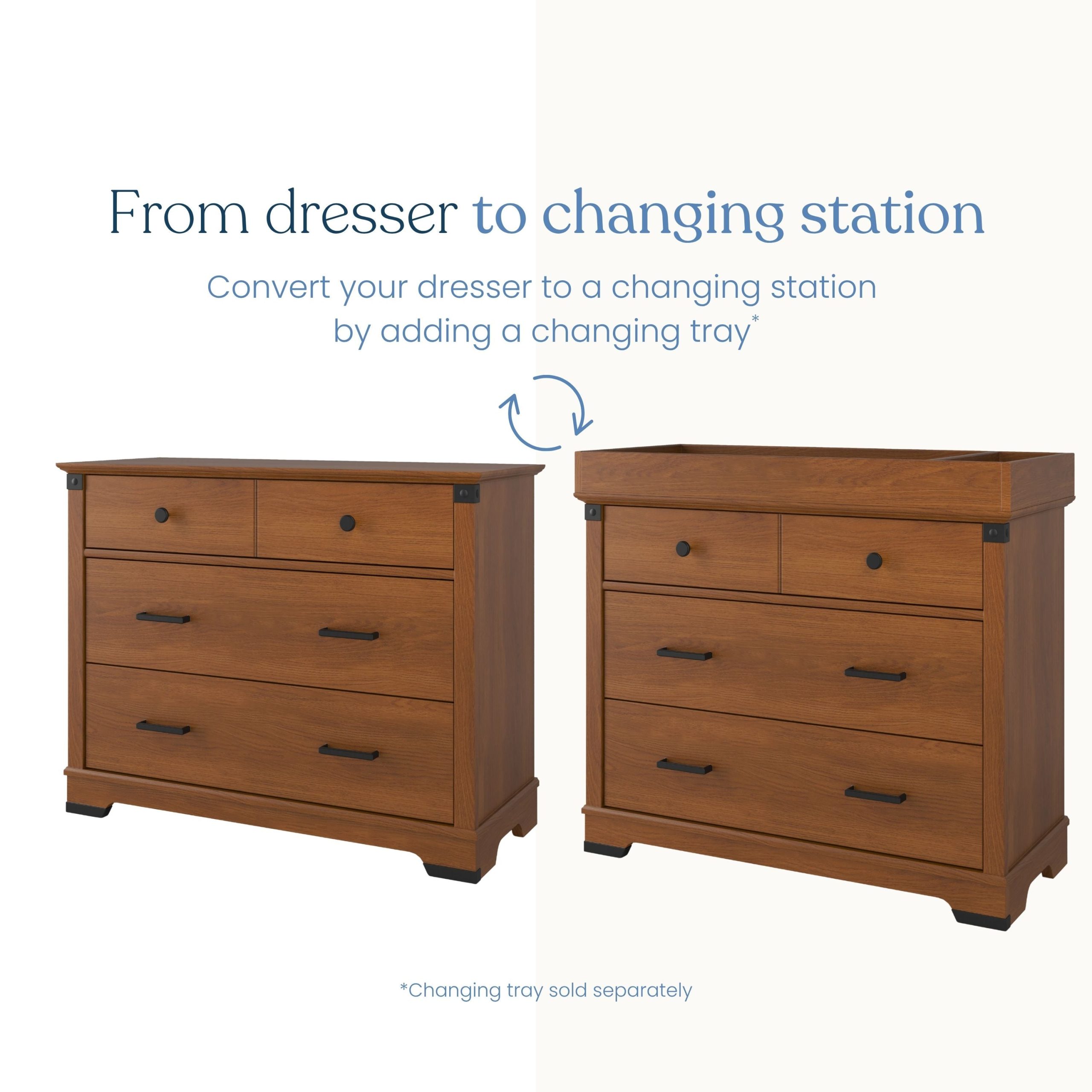 Redmond 4 Piece Nursery Set with Crib. Dresser with Changing Tray and Chest - Image 7
