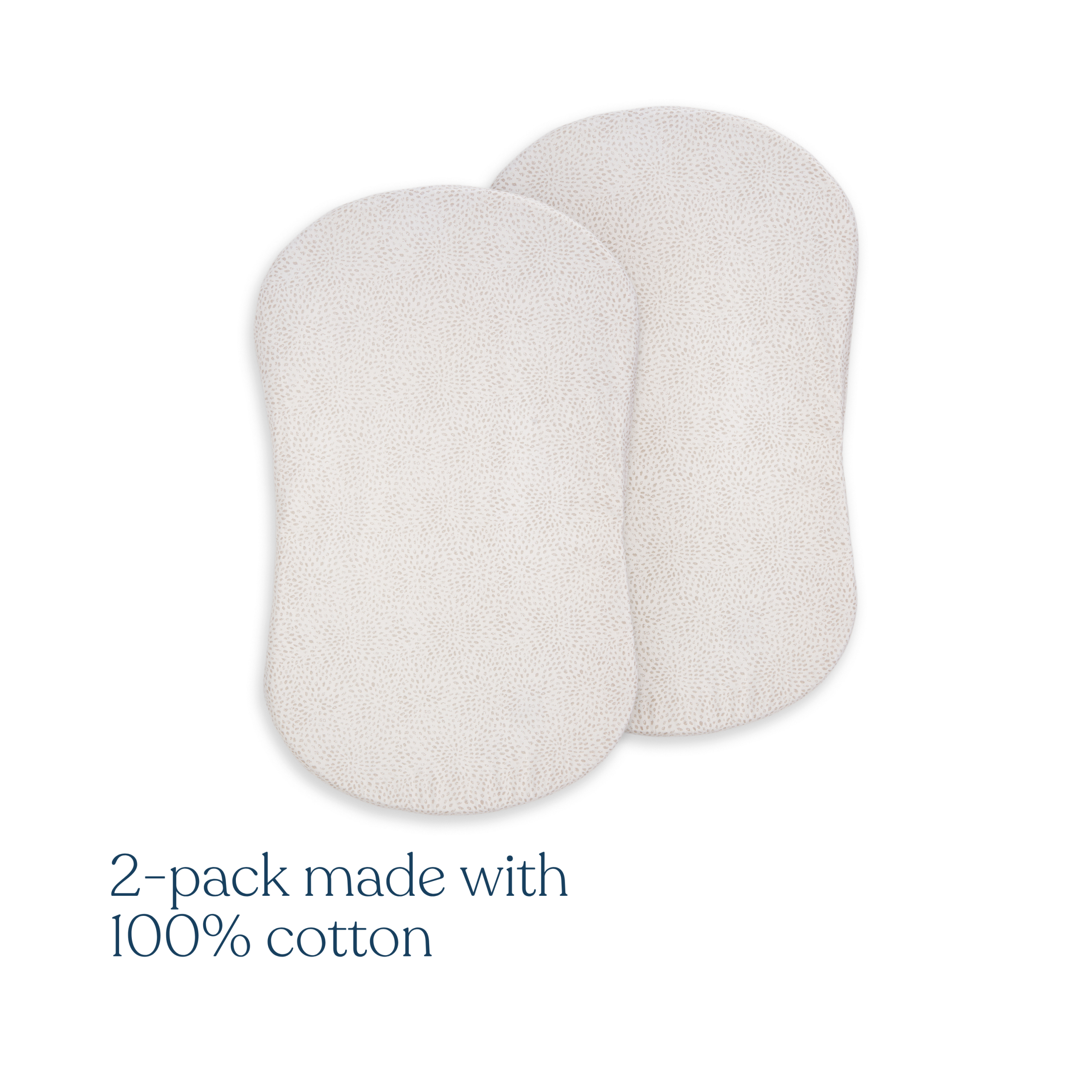 BassiNest® Fitted Sheet 100% Organic Cotton 2-Pack - Image 2