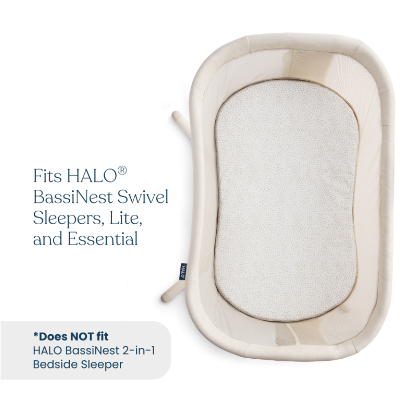 BassiNest® Fitted Sheet 100% Organic Cotton 2-Pack - Image 3