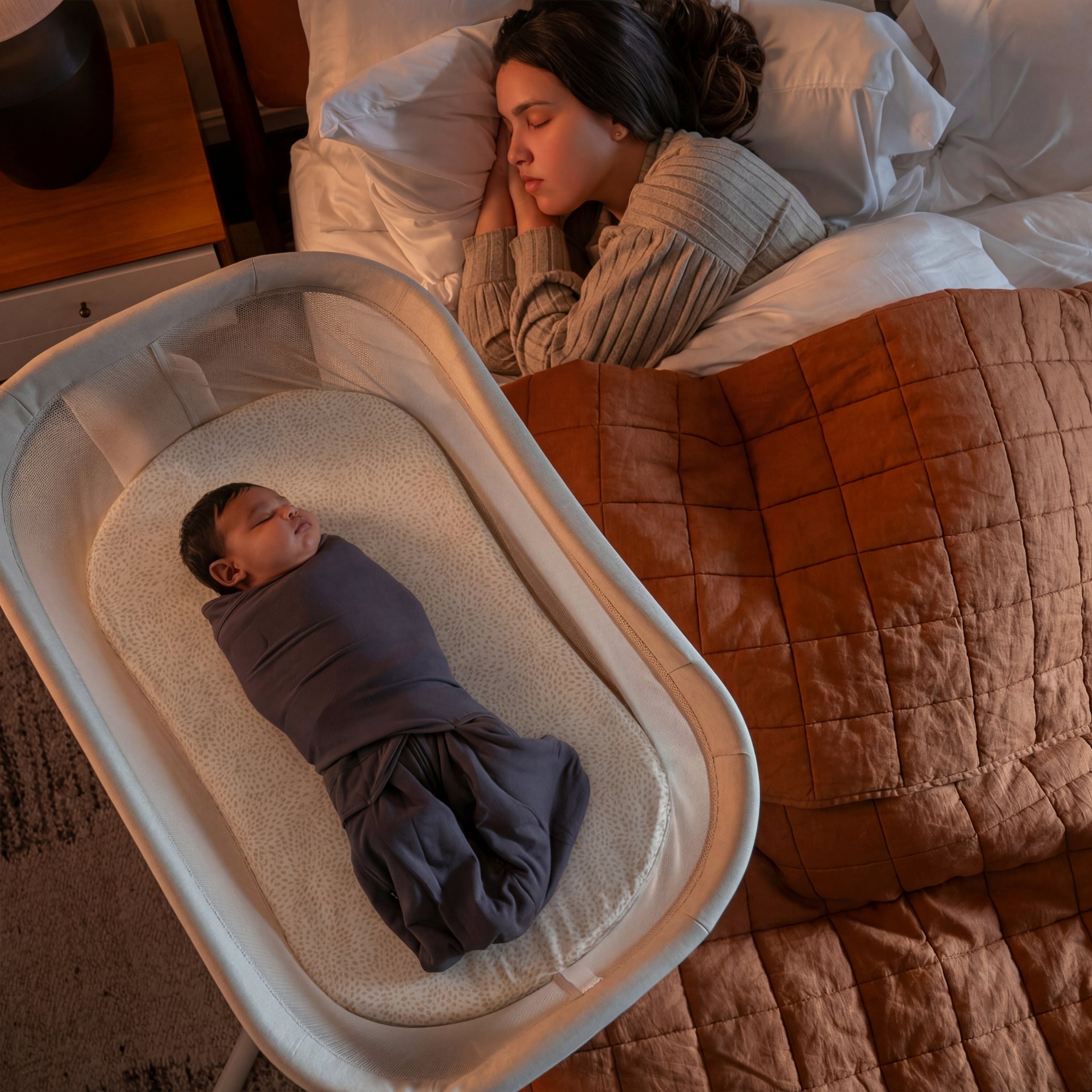 BassiNest® Fitted Sheet 100% Organic Cotton 2-Pack - Image 4