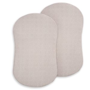 BassiNest® Fitted Sheet 100% Organic Cotton 2-Pack