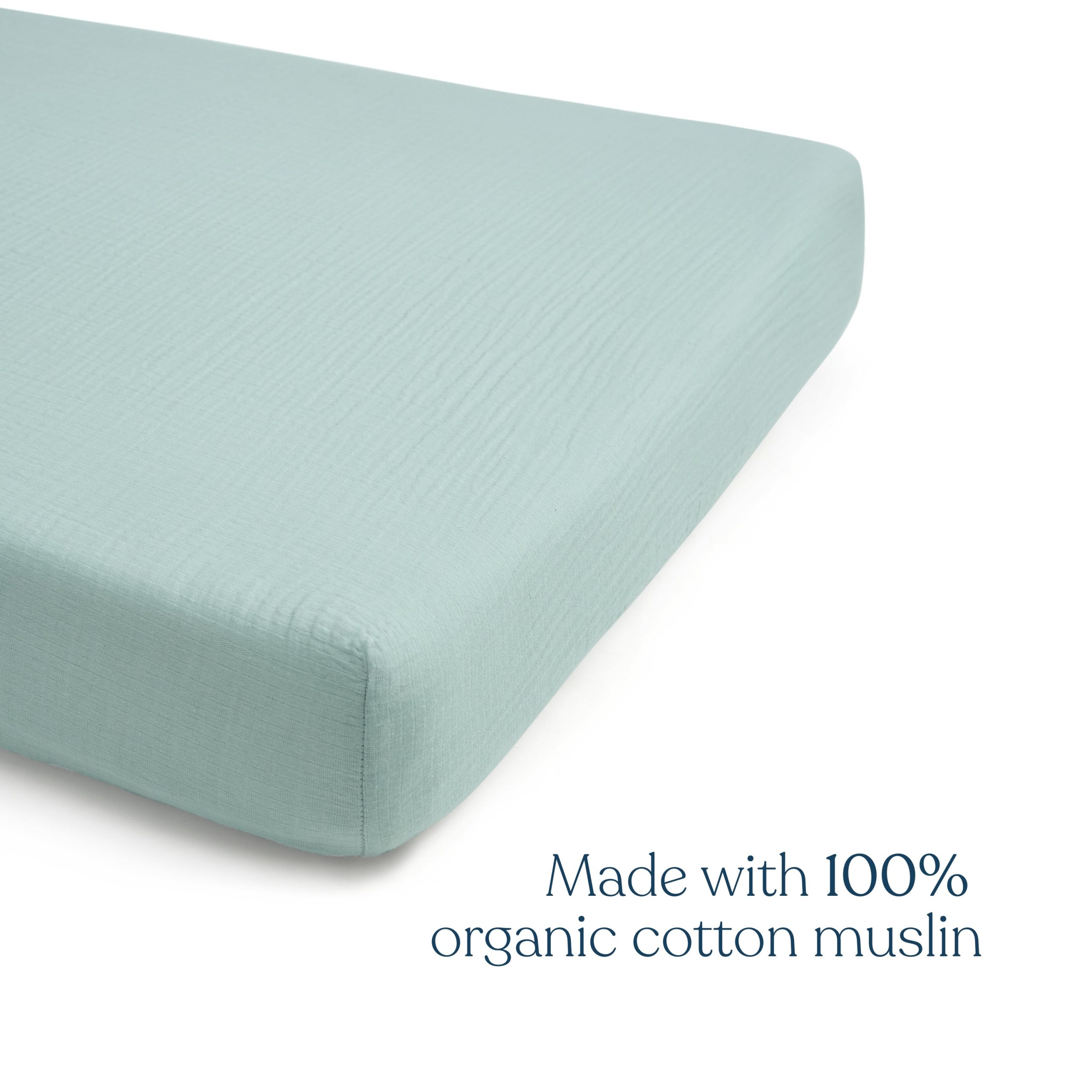 Fitted Crib Sheets 100% Organic Cotton Muslin 2 Pack - Image 3