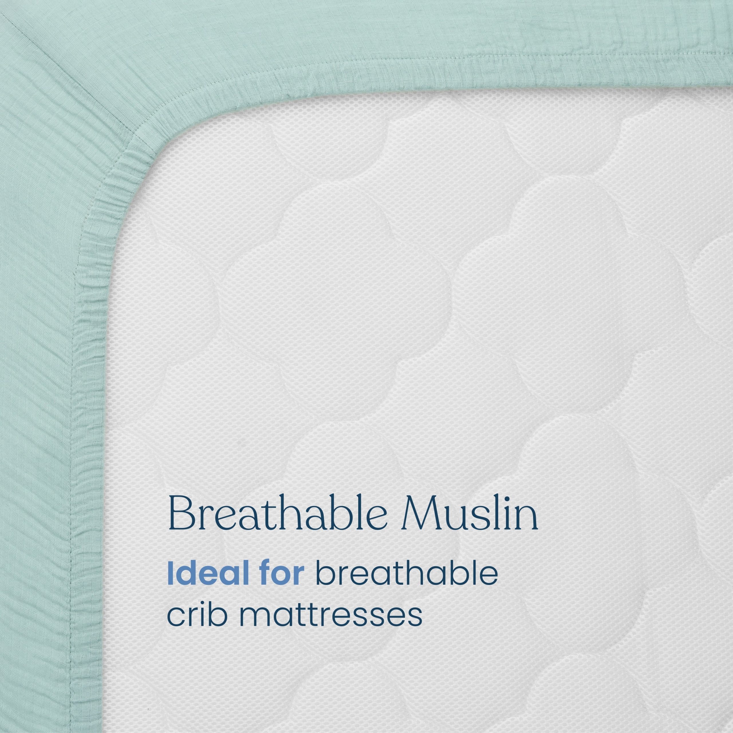 Fitted Crib Sheets 100% Organic Cotton Muslin 2 Pack - Image 4