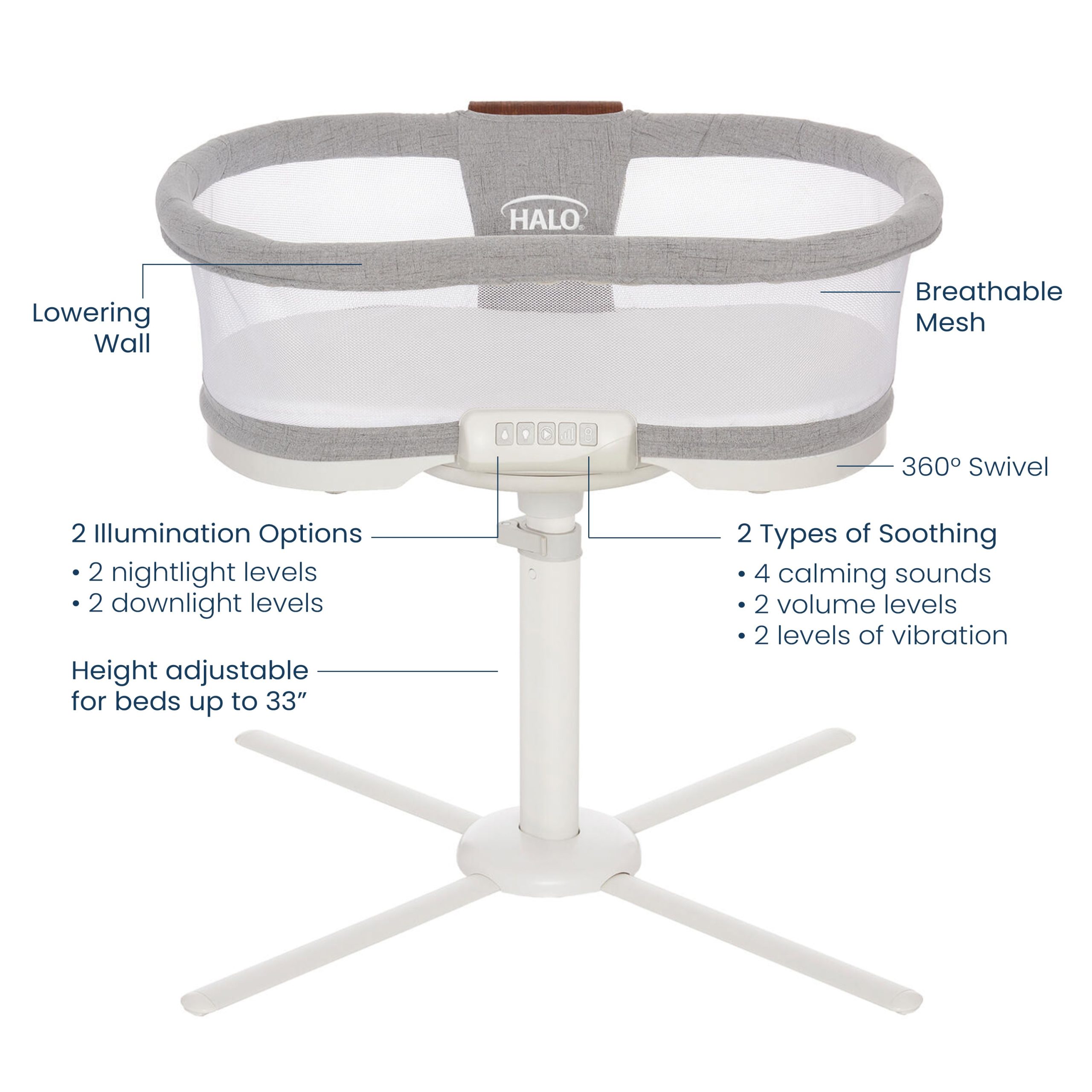 BassiNest® Luxe Swivel Sleeper Bassinet - Image 4