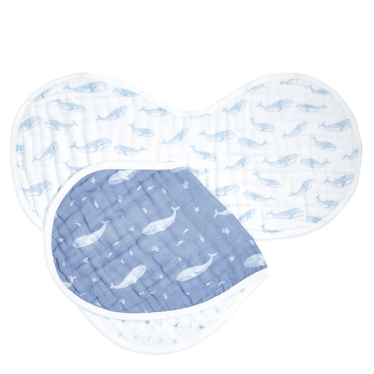 organic cotton muslin burpy bibs 2 pack - Image 4