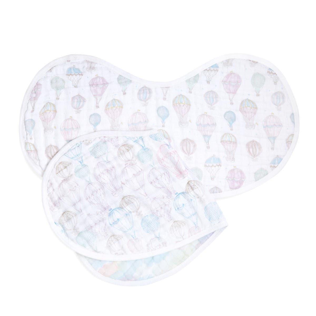 organic cotton muslin burpy bibs 2 pack - Image 5