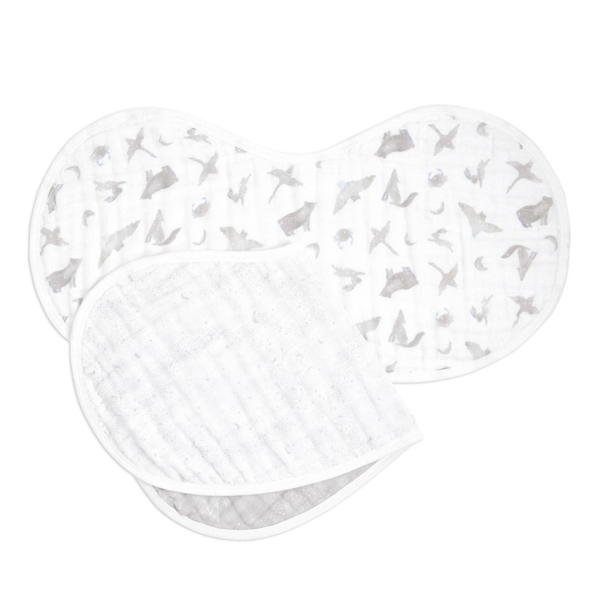 organic cotton muslin burpy bibs 2 pack - Image 5