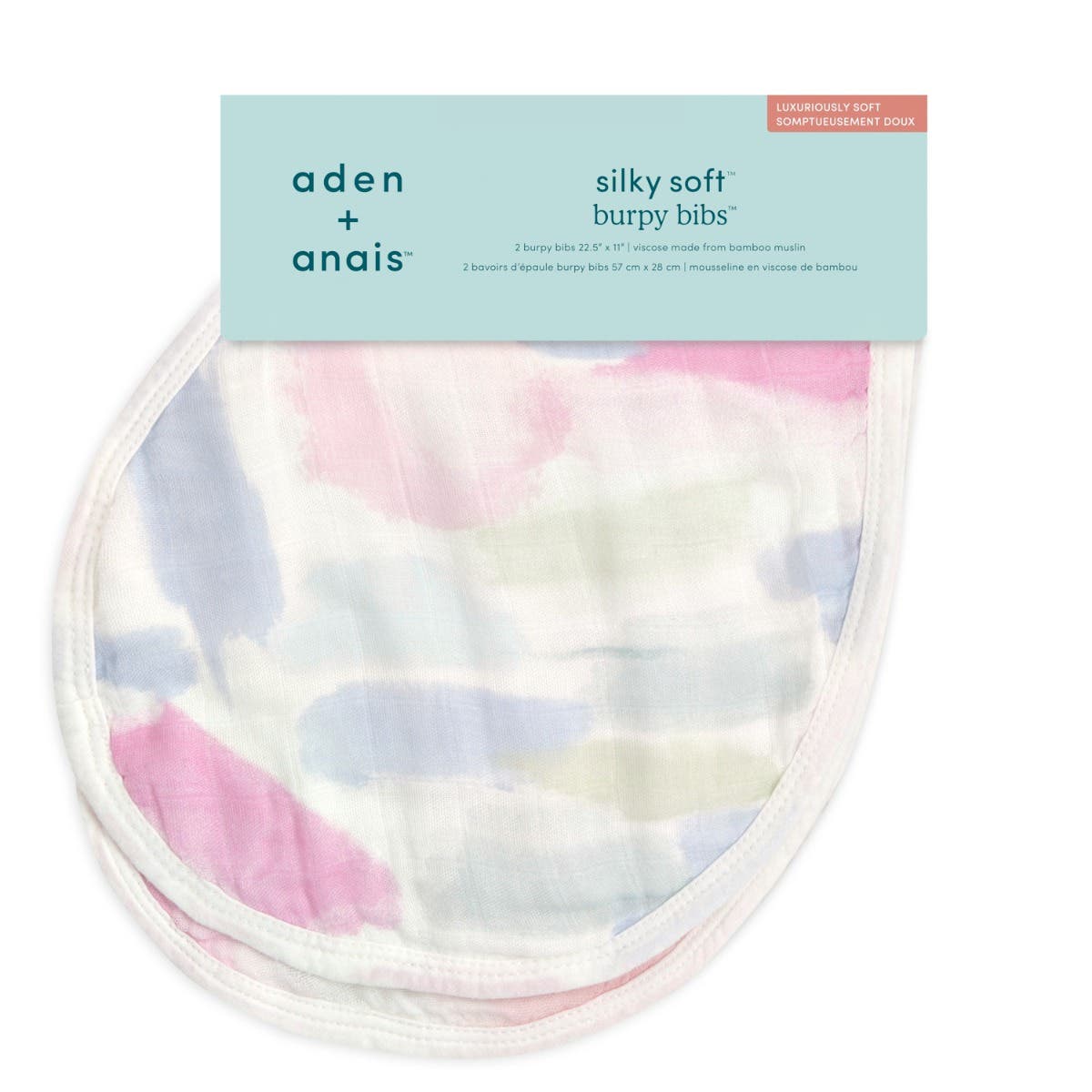 boutique silky soft burpy bib 2 pack - Image 2