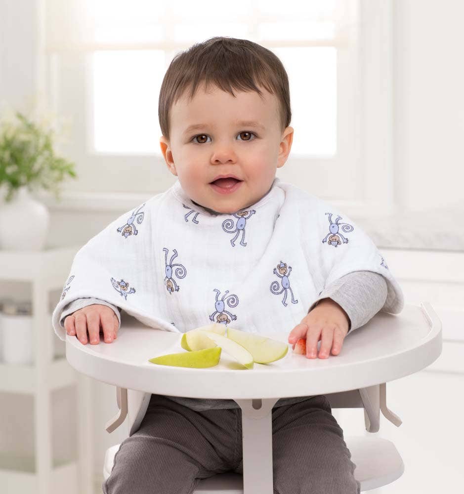 boutique 100% cotton muslin burpy bibs 2 pack - Image 3