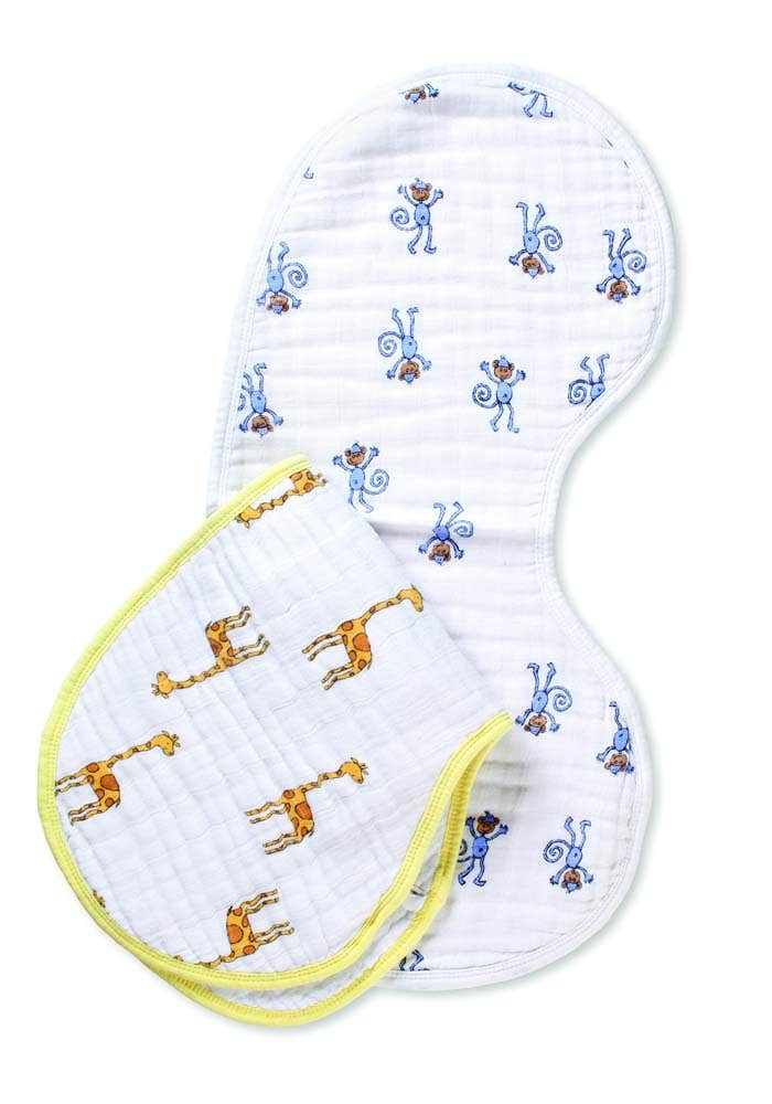 boutique 100% cotton muslin burpy bibs 2 pack - Image 5
