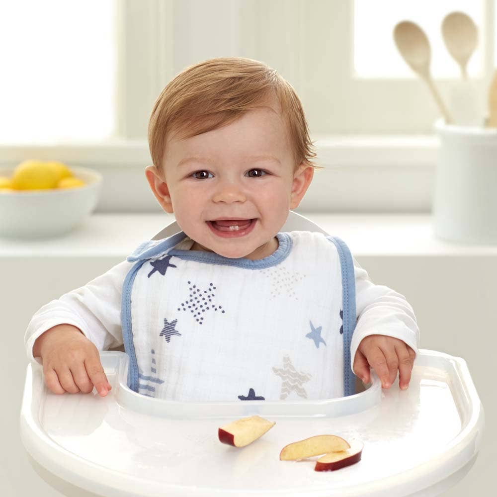 boutique 100% cotton muslin snap bibs 3 pack - Image 2