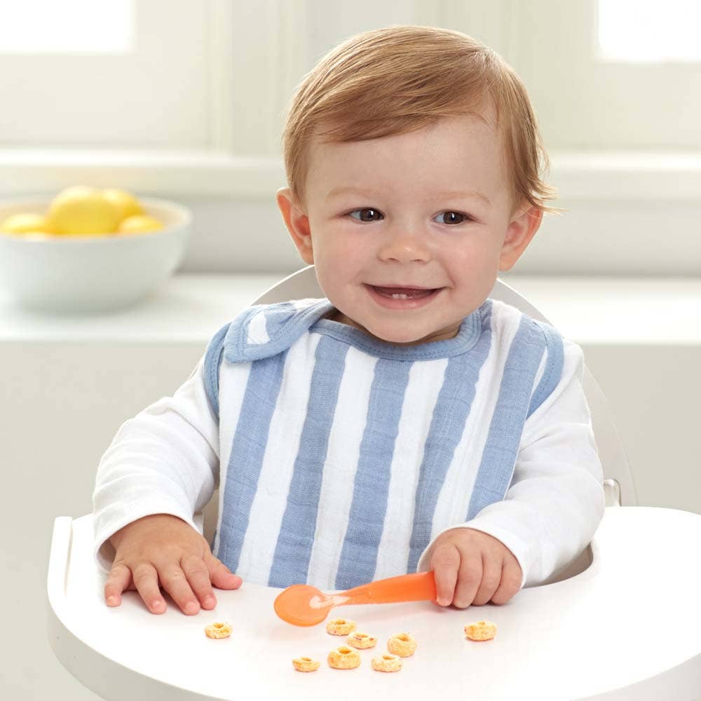 boutique 100% cotton muslin snap bibs 3 pack - Image 3