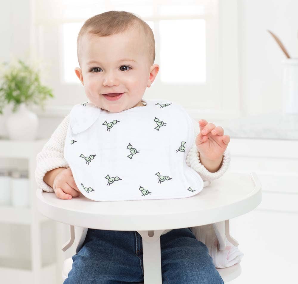 boutique 100% cotton muslin snap bibs 3 pack - Image 2