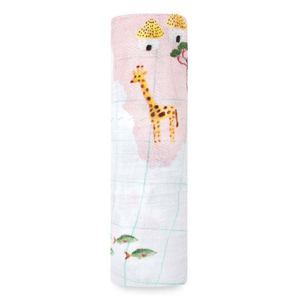boutique 100% cotton muslin swaddle blanket
