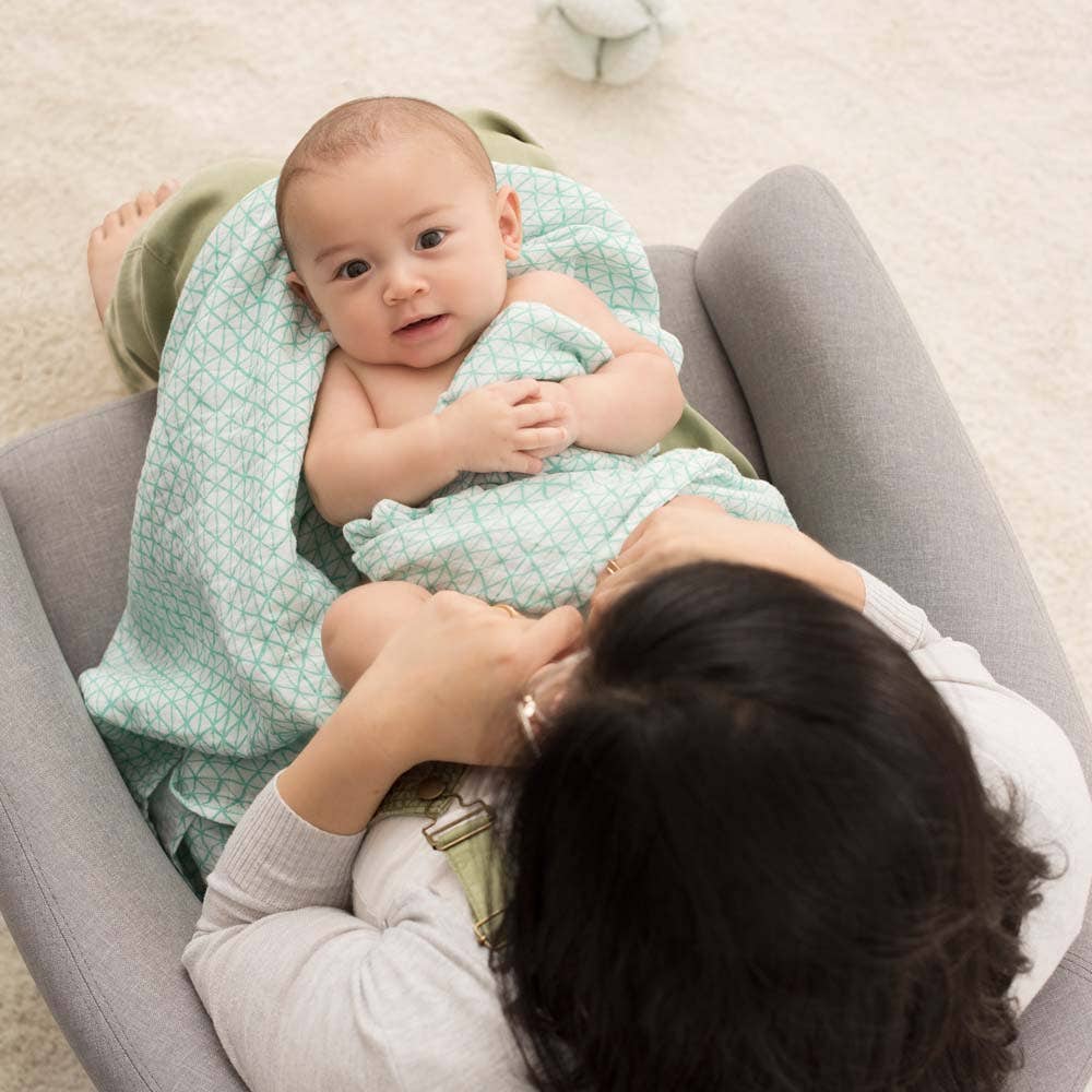 boutique 100% cotton muslin swaddle blanket 4 pack - Image 4