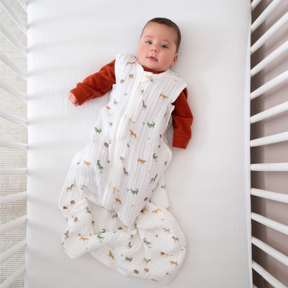 organic cotton light sleep sack TOG 1.0 - Image 2