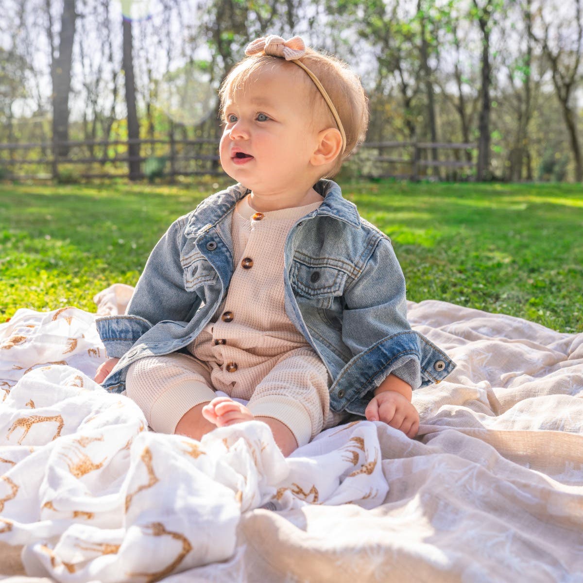 organic cotton muslin swaddle blanket 4 pack - Image 2
