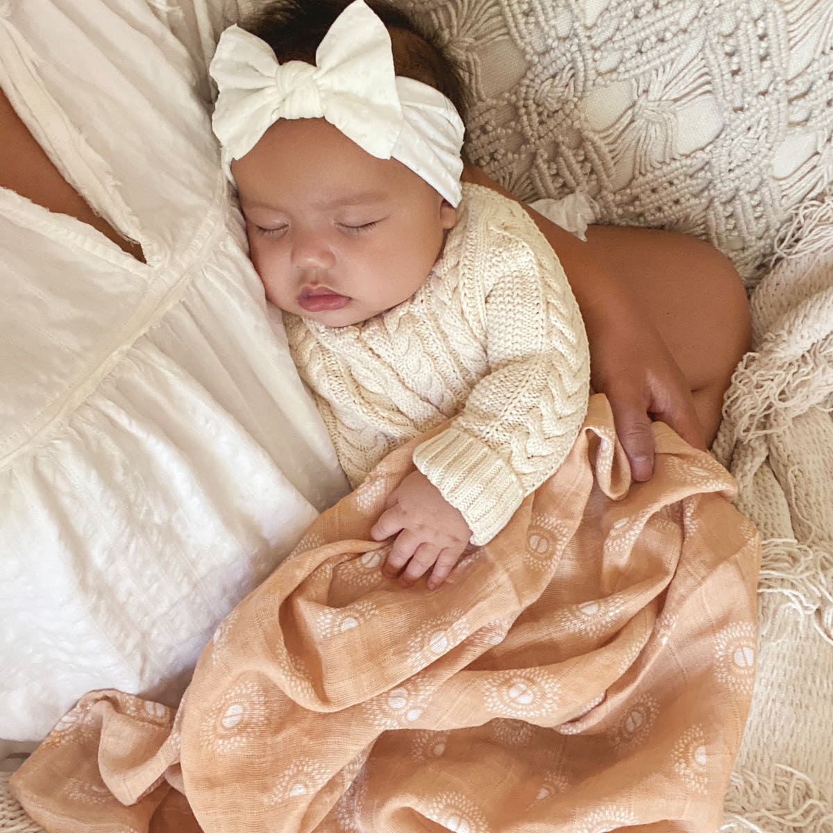 boutique 100% cotton muslin swaddle blanket 2 pack - Image 2