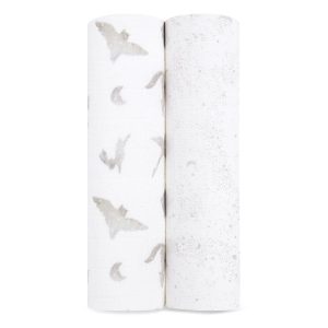 organic cotton muslin swaddle blanket 2 pack