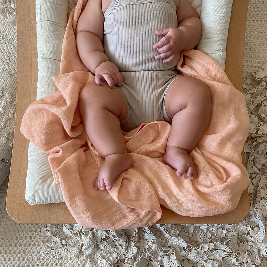 organic cotton muslin swaddle blanket 4 pack - Image 2
