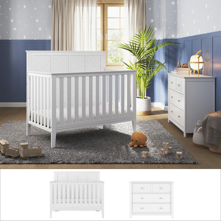 Atwood 2-Piece Nursery Set With Crib and Dresser